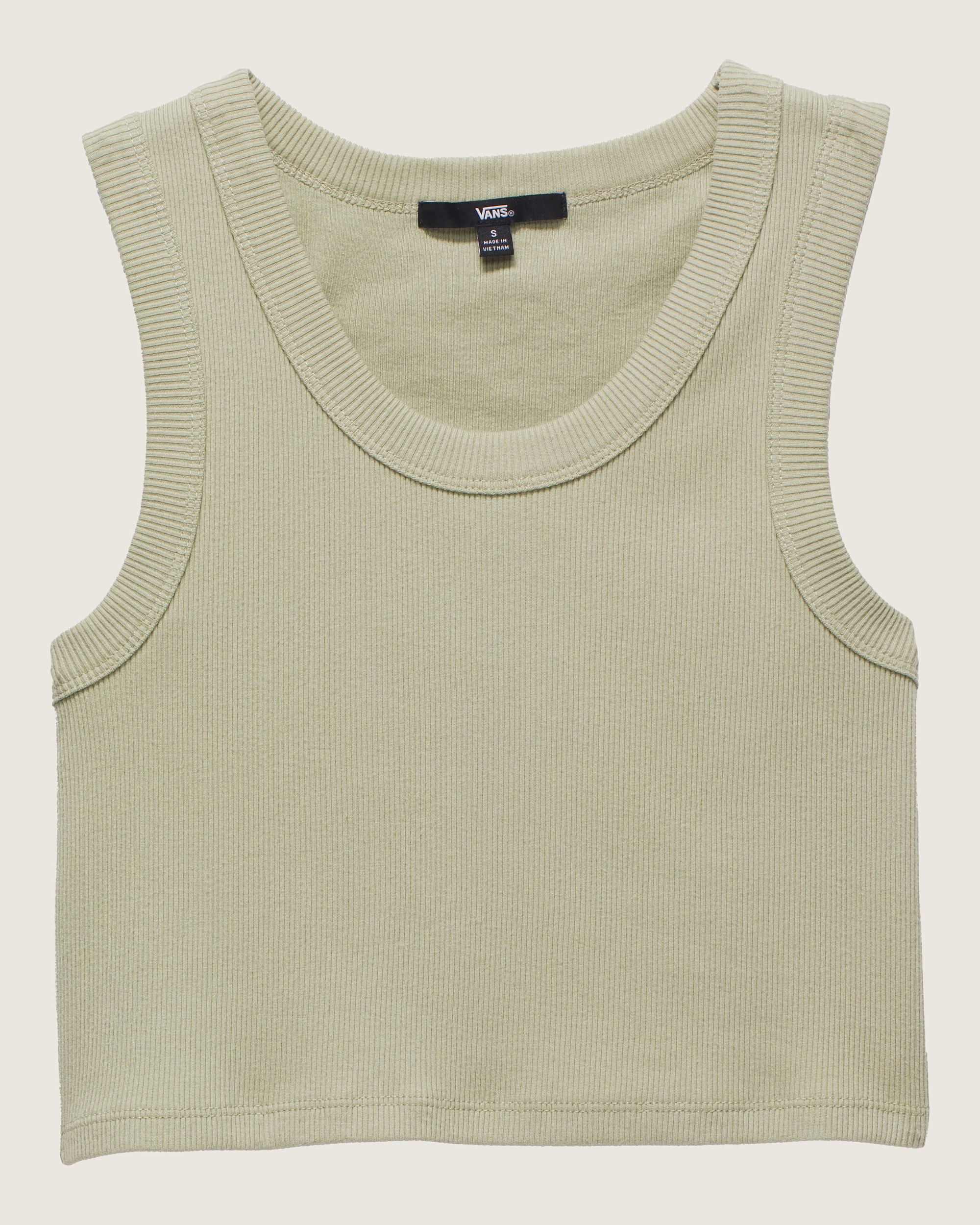Drew Rib Tank Top VANS Elm Tan Beige HERO