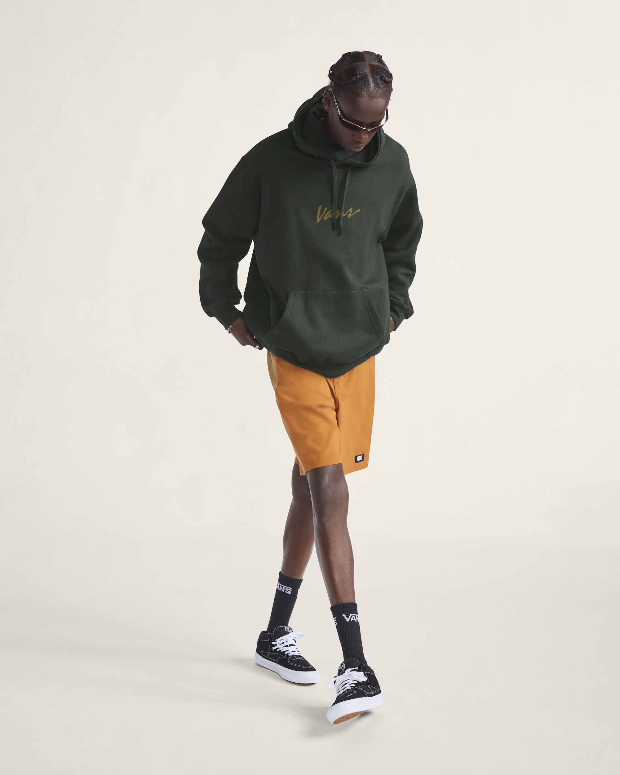 Scripted Vans Pullover Hoodie VANS Dried Kelp Green ALT2