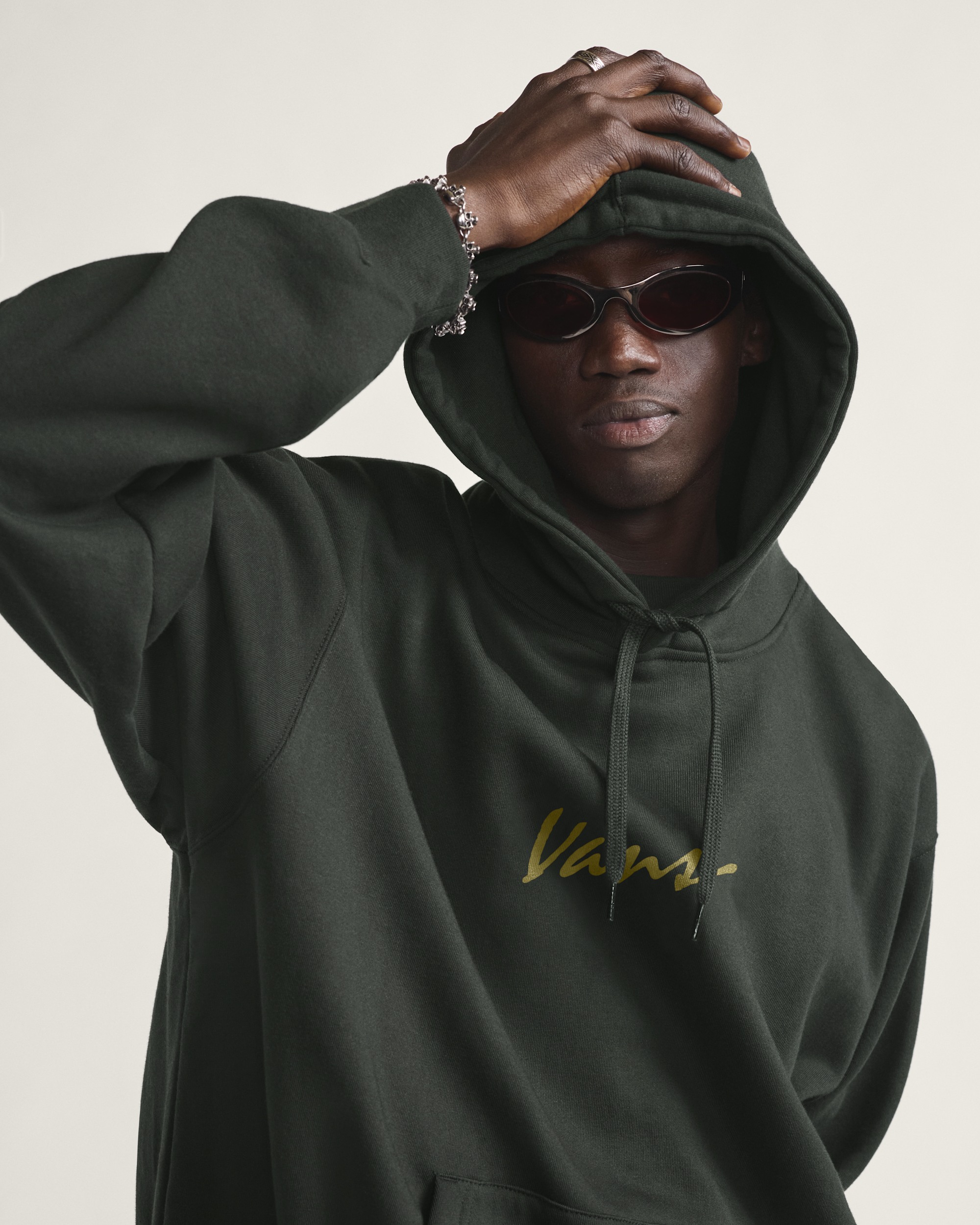Scripted Vans Pullover Hoodie VANS Dried Kelp Green ALT3