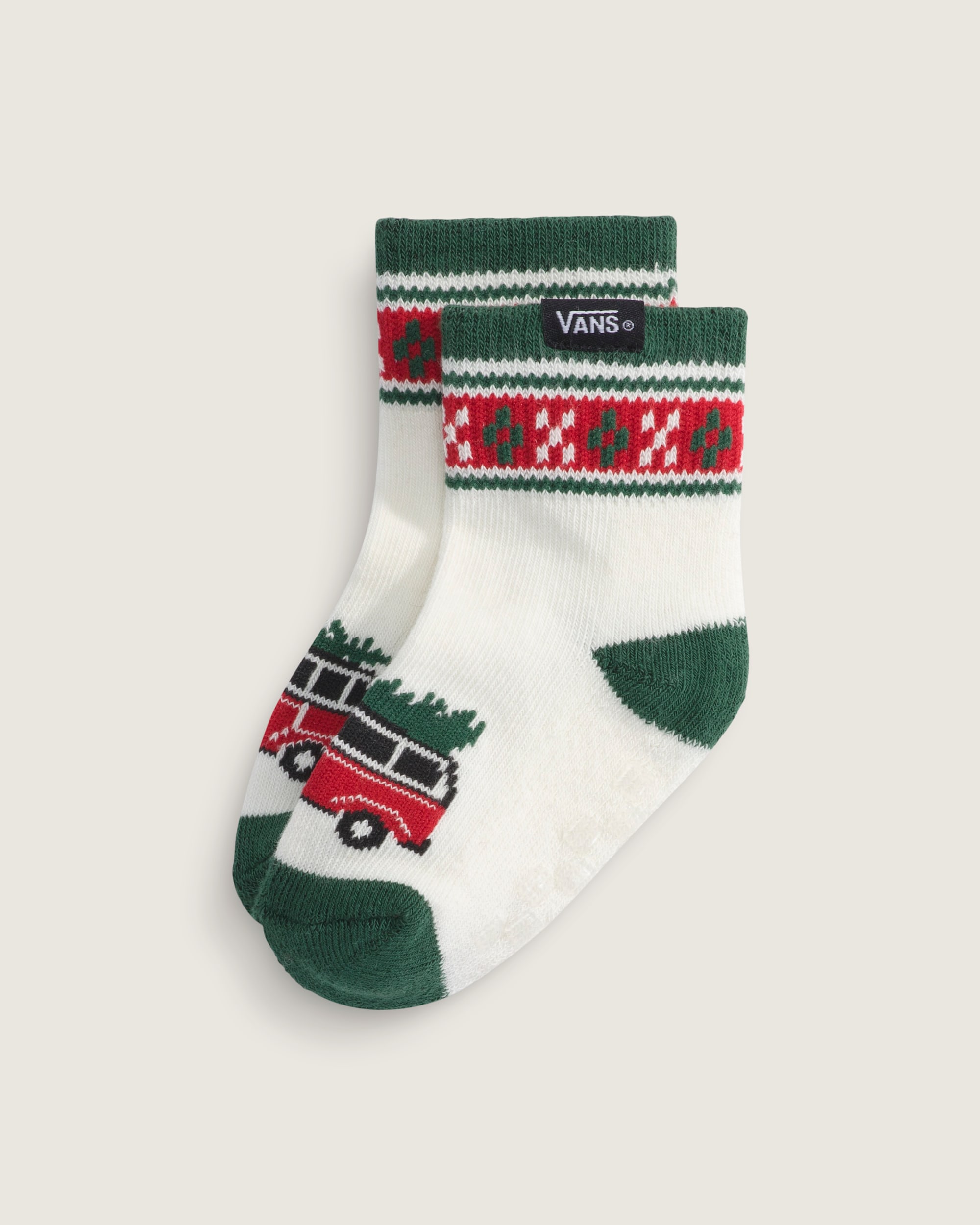 Infant Winter Family Trip Crew Socks VANS Marshmallow White HERO