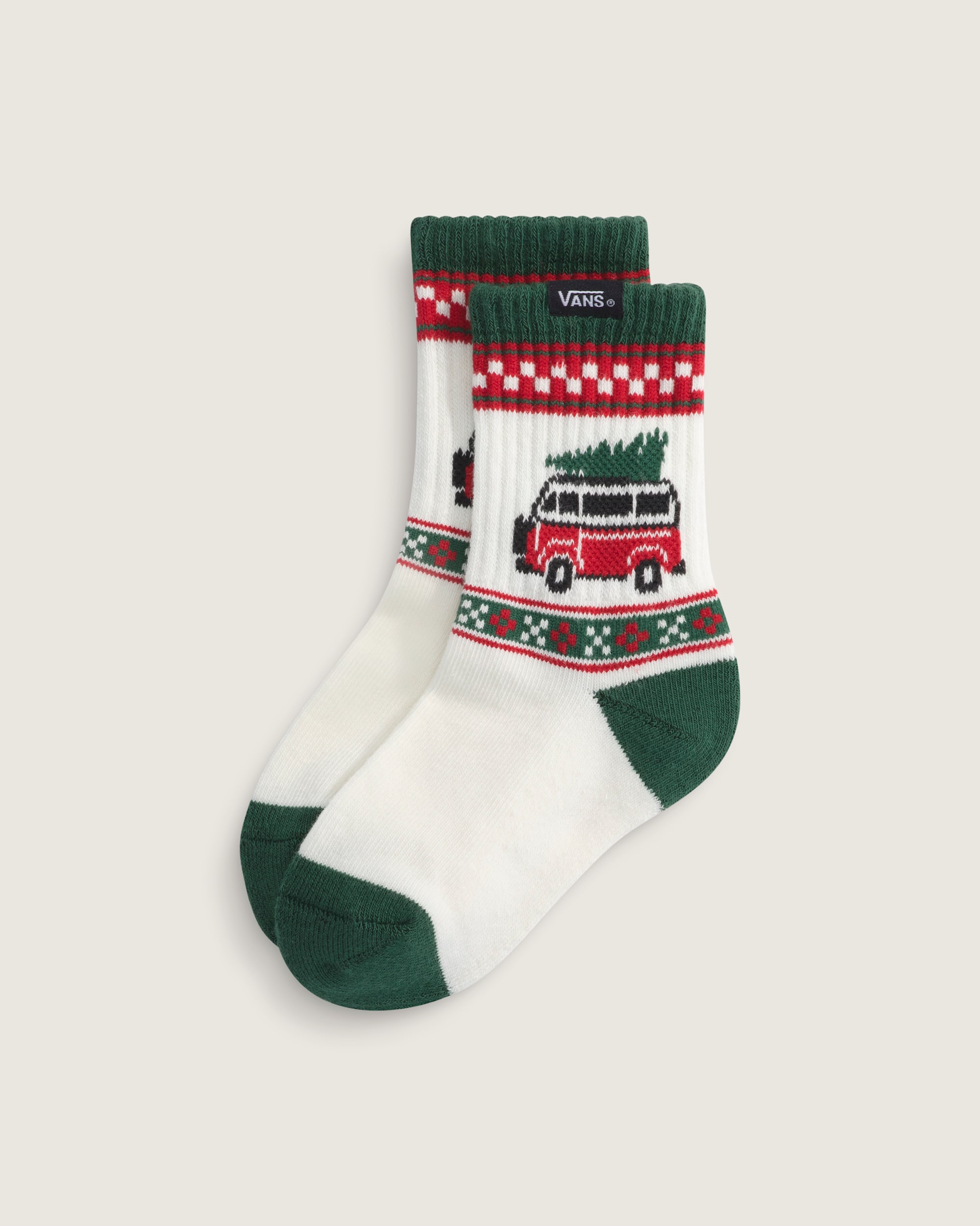 Toddler Winter Family Trip Crew Socks VANS Marshmallow White HERO
