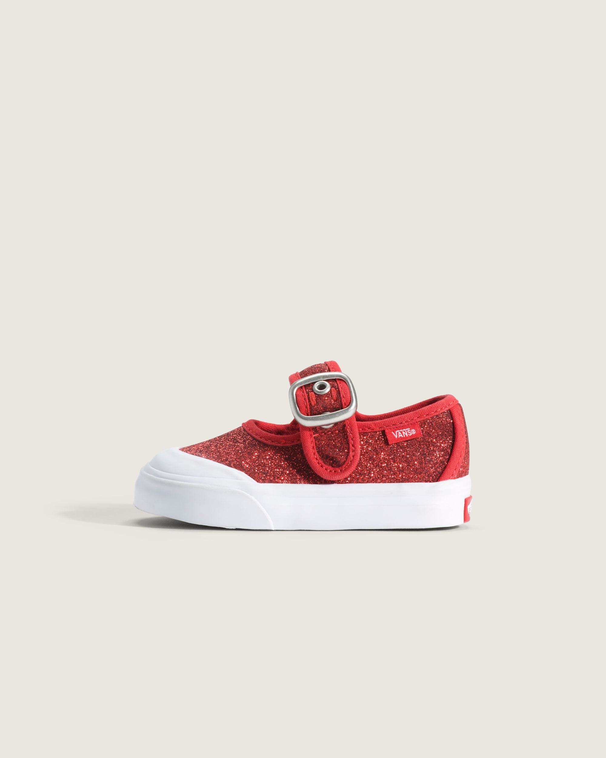 Toddler Mary Jane Shoe VANS Glitter Red HERO