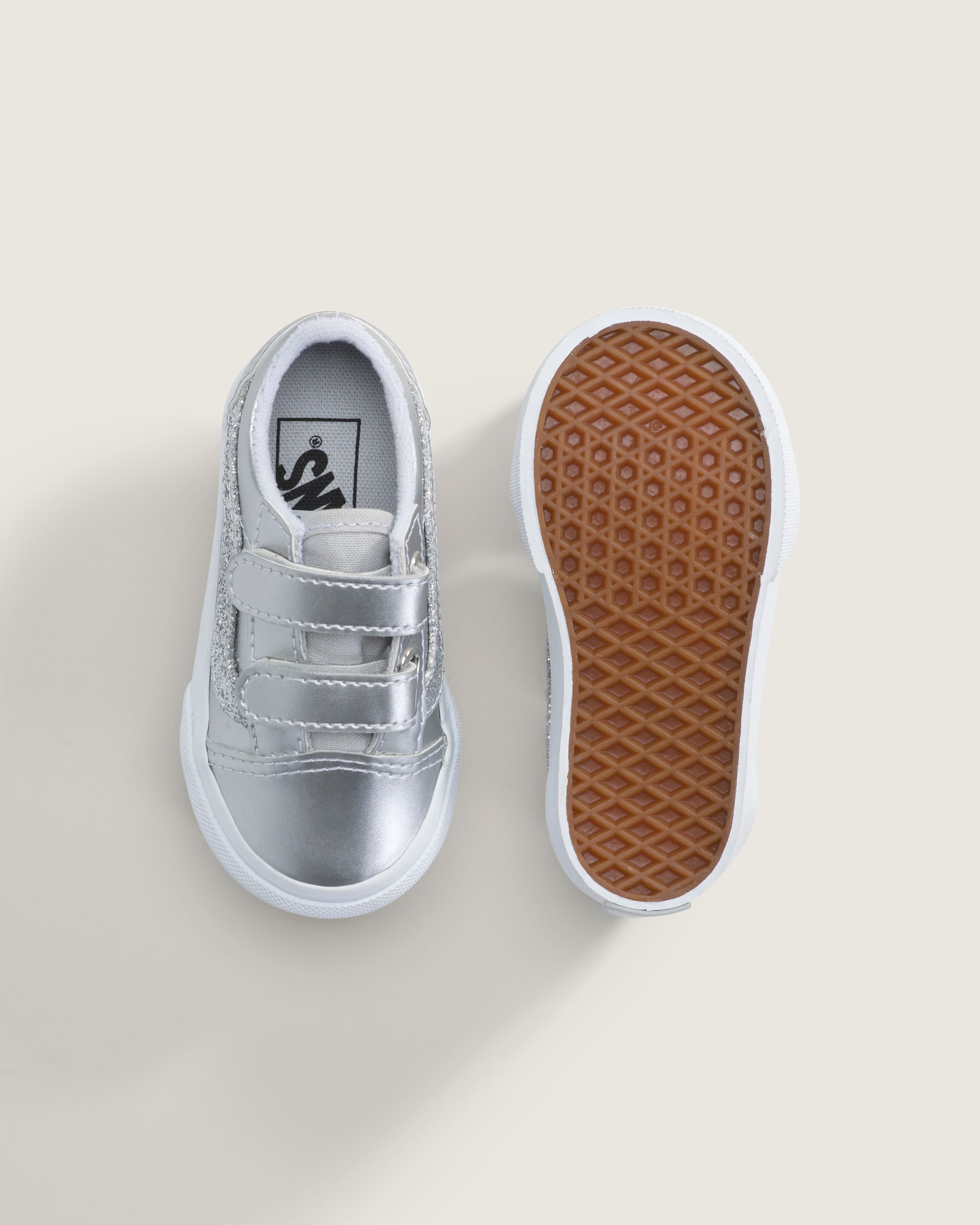 Toddler Old Skool V Shoe VANS Dazzled Lunar Rock Grey ALT2