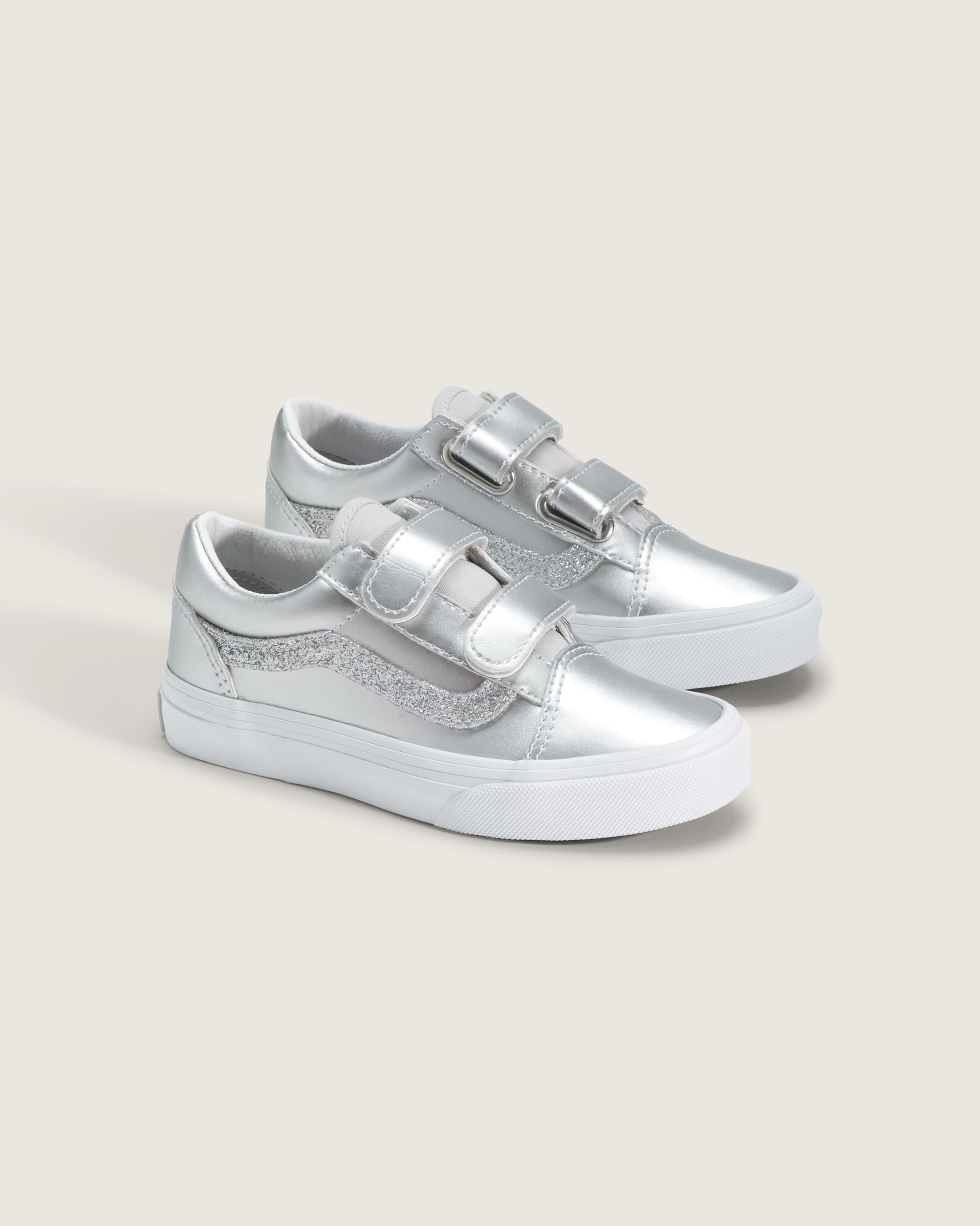 Little Kids Old Skool V Shoe VANS Dazzled Lunar Rock Grey ALT1