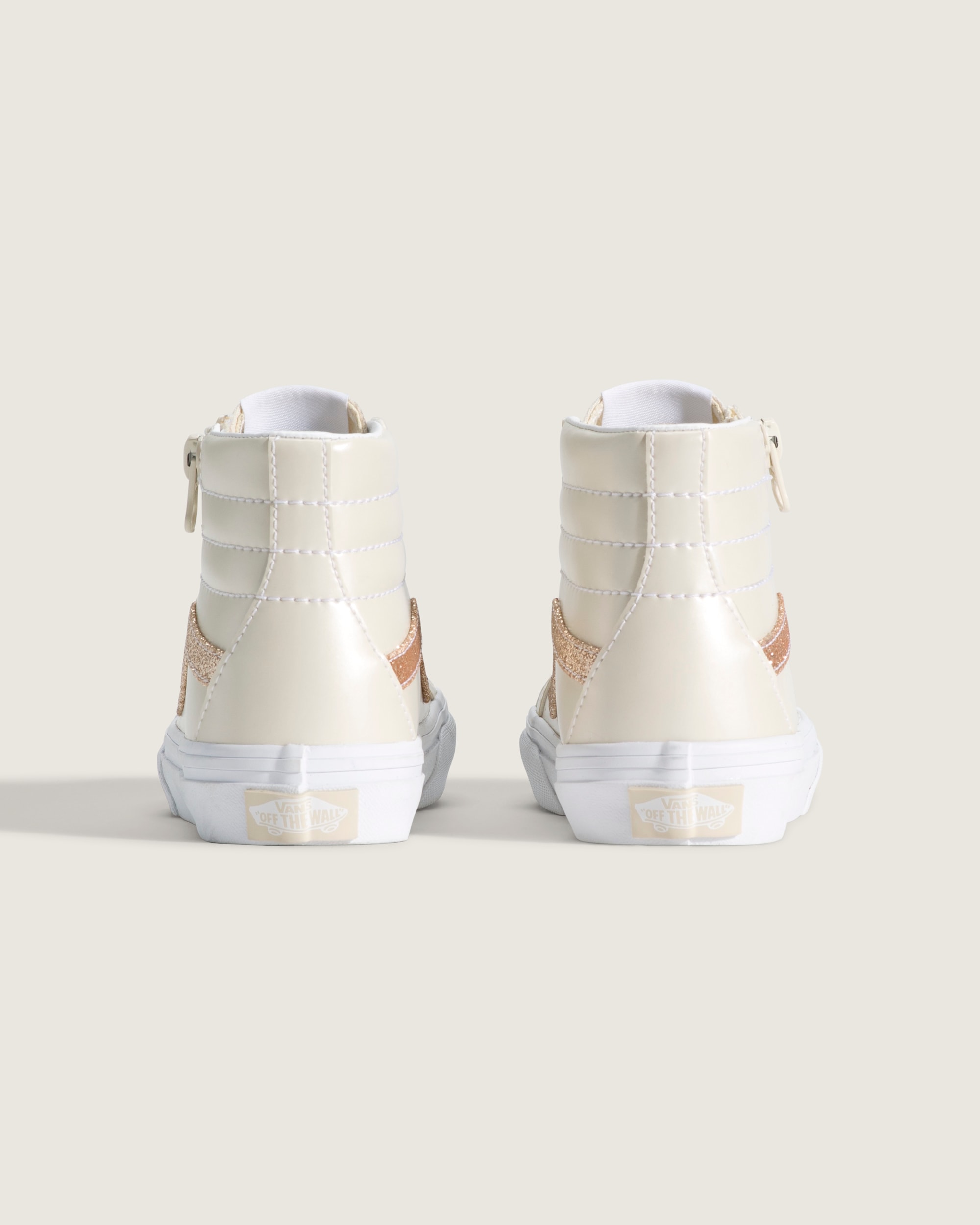 Little Kids SK8-Hi Side Zip Shoe in Dazzled Turtledove White | Vans