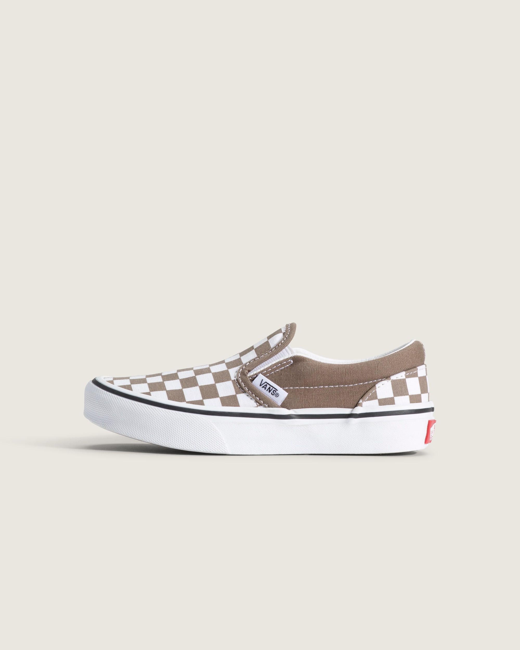 Little Kids Classic SlipOn Checkerboard Shoe VANS Checkerboard Walnut Brown HERO