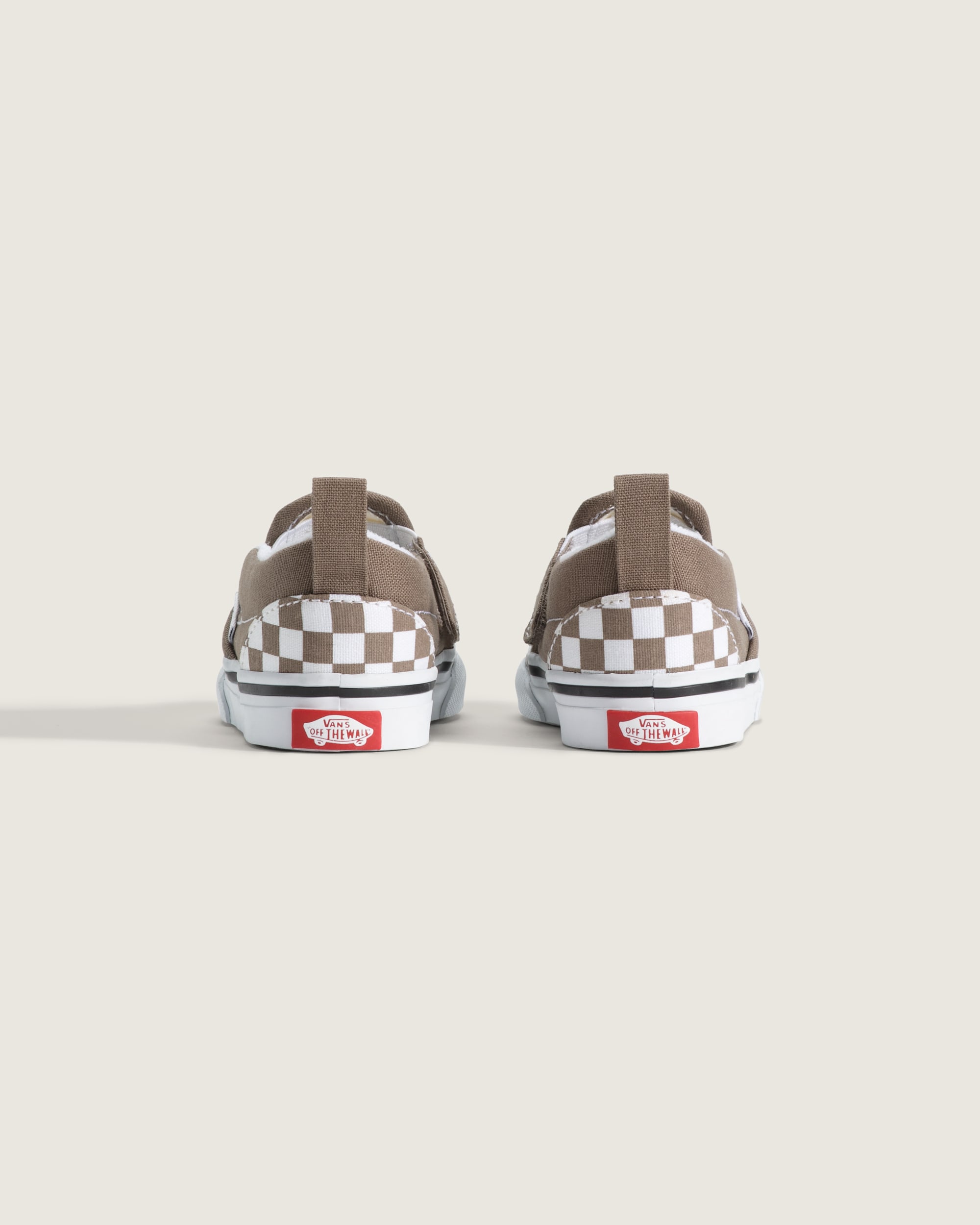 Toddler SlipOn V Checkerboard Shoe VANS Checkerboard Walnut Brown ALT3