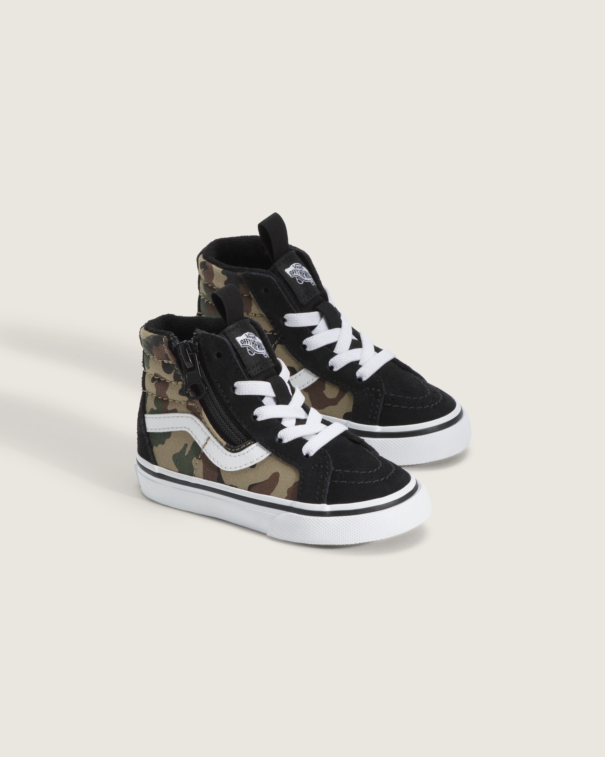 Toddler SK8Hi Side Zip Shoe VANS Camo Black  Green ALT1