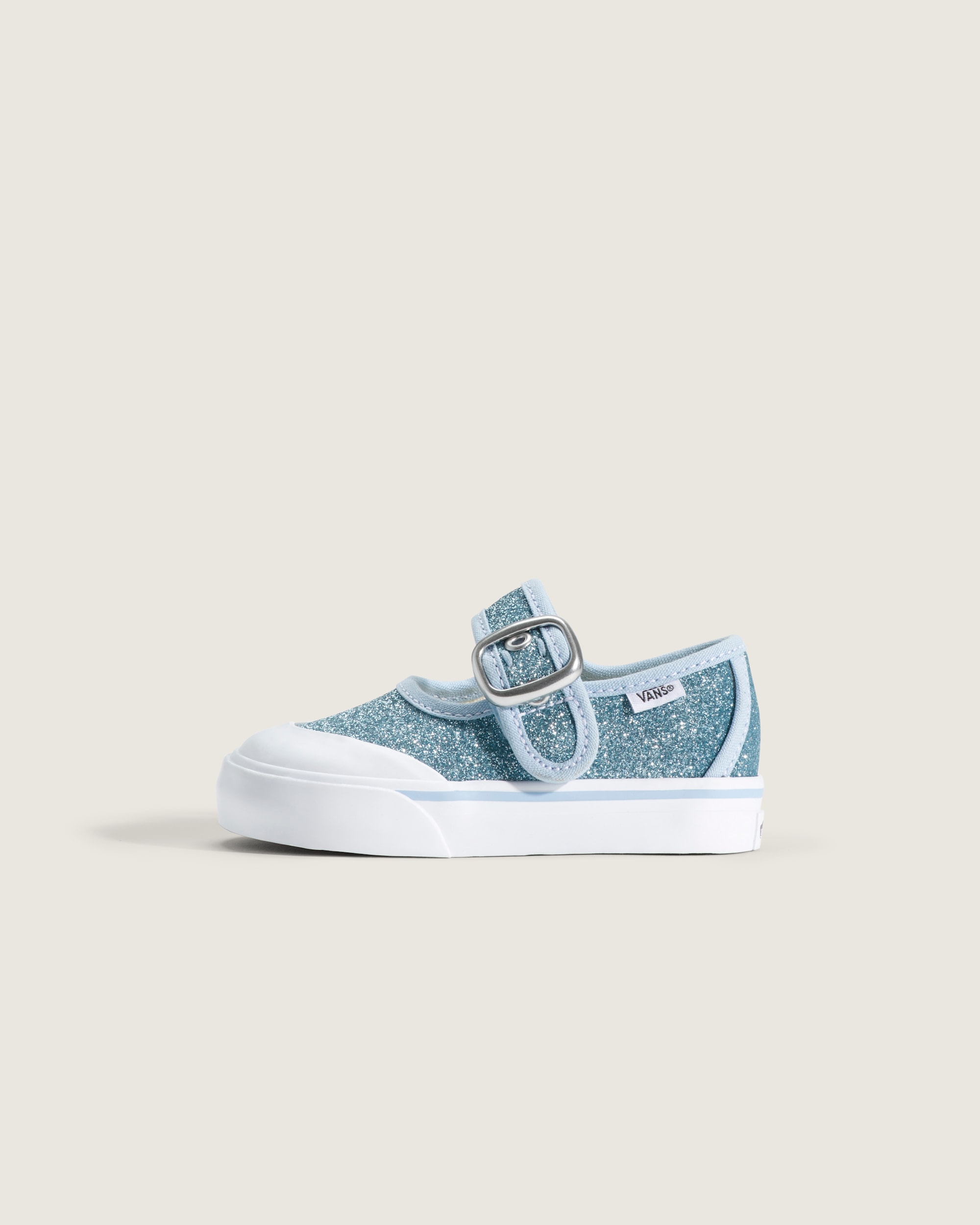 Toddler Mary Jane Shoe VANS Glitter Cloud Blue HERO