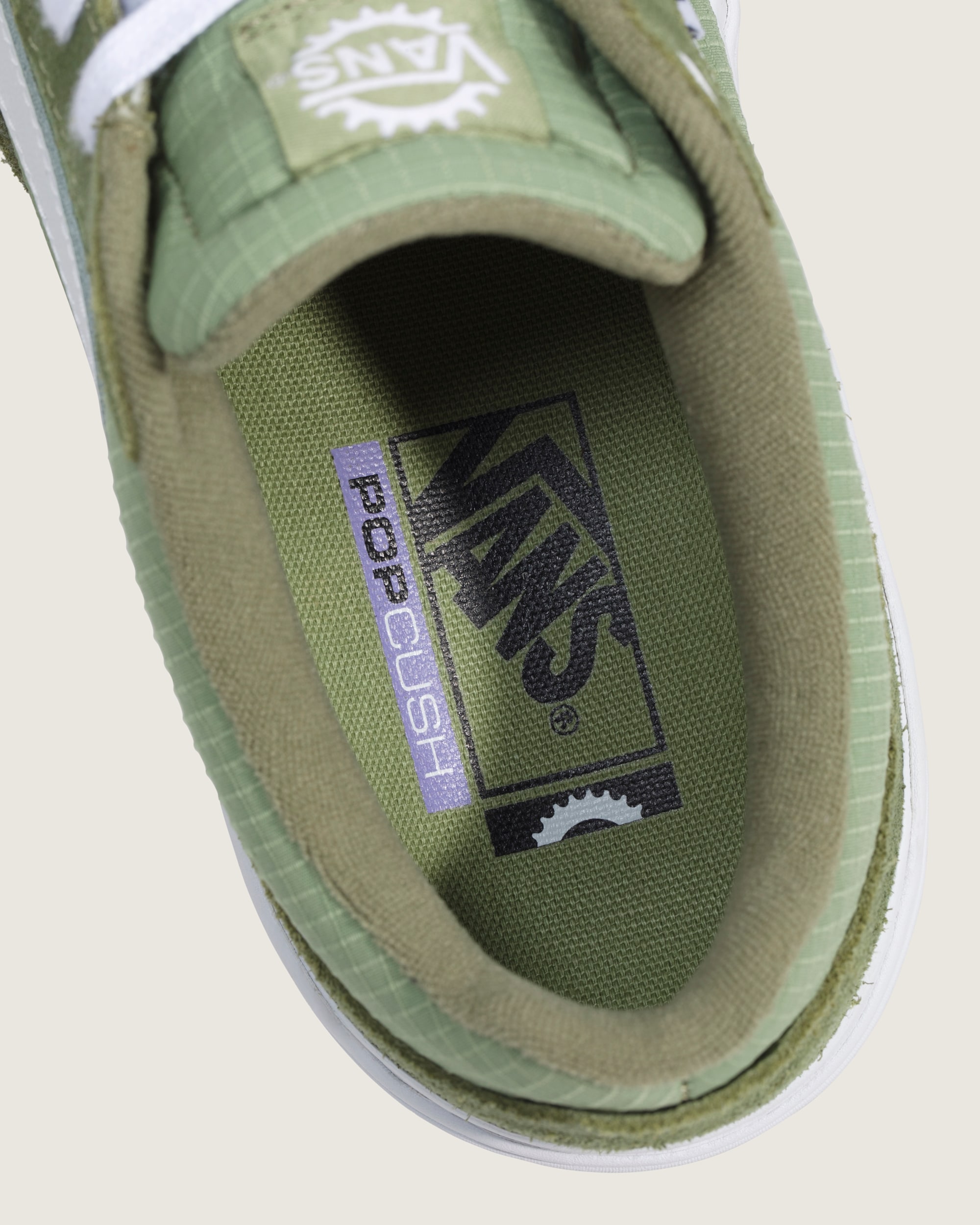 BMX Proof Wafflecup Shoe VANS Olive Green  White ALT4