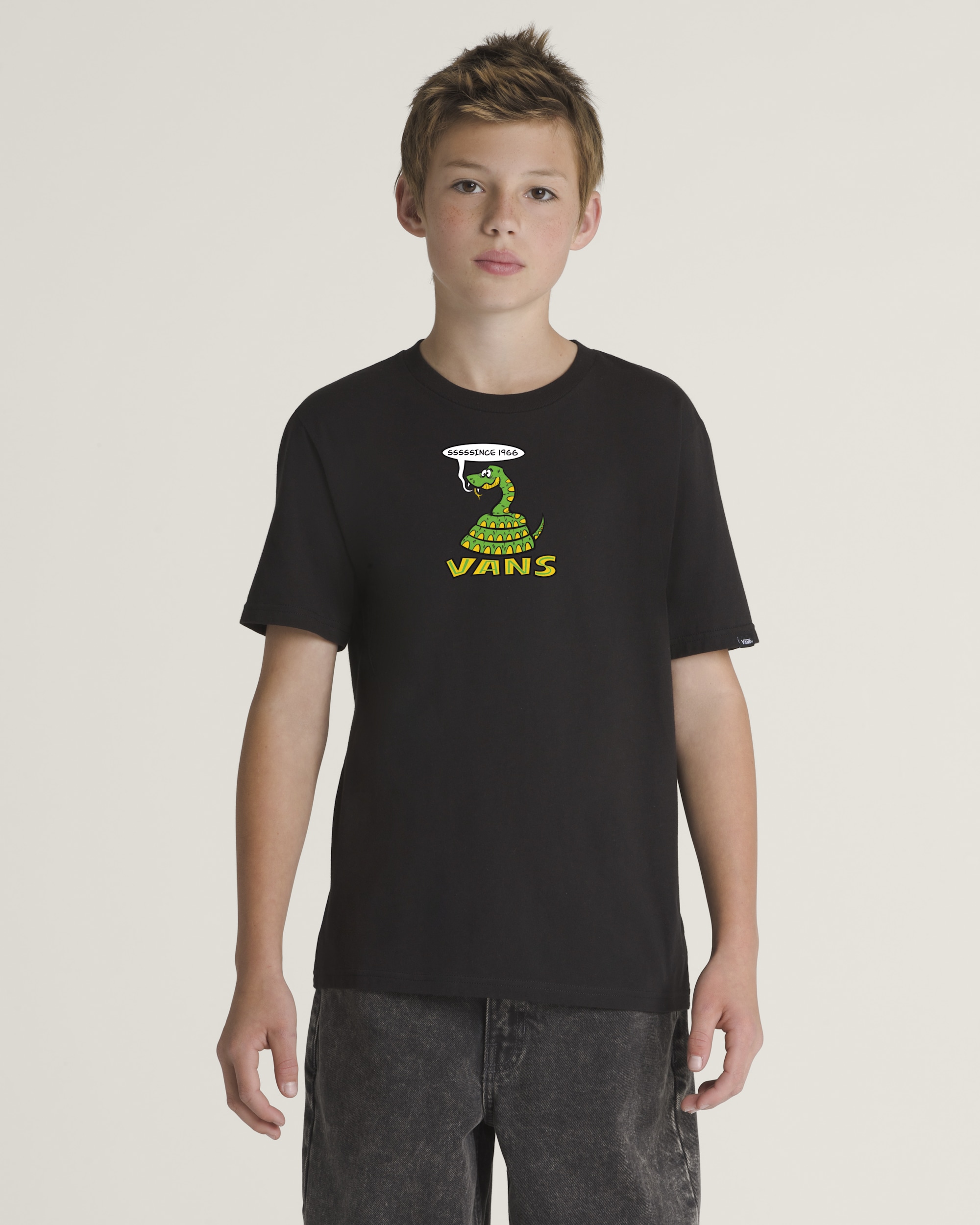 Kids Hissin Since 66 TShirt VANS Black HERO