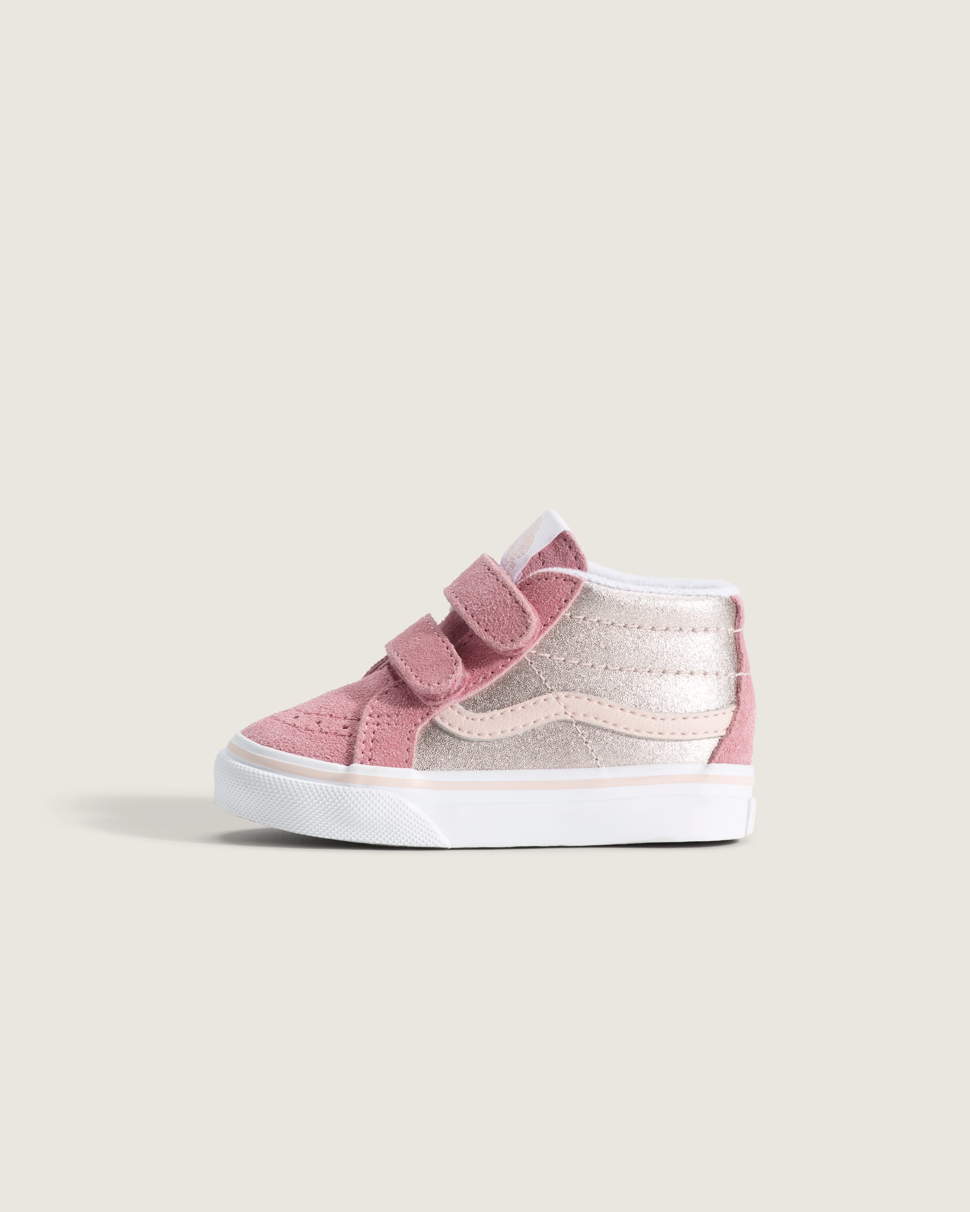 Toddler Sk8Mid Reissue V Shoe VANS Metallic Pop Pink HERO