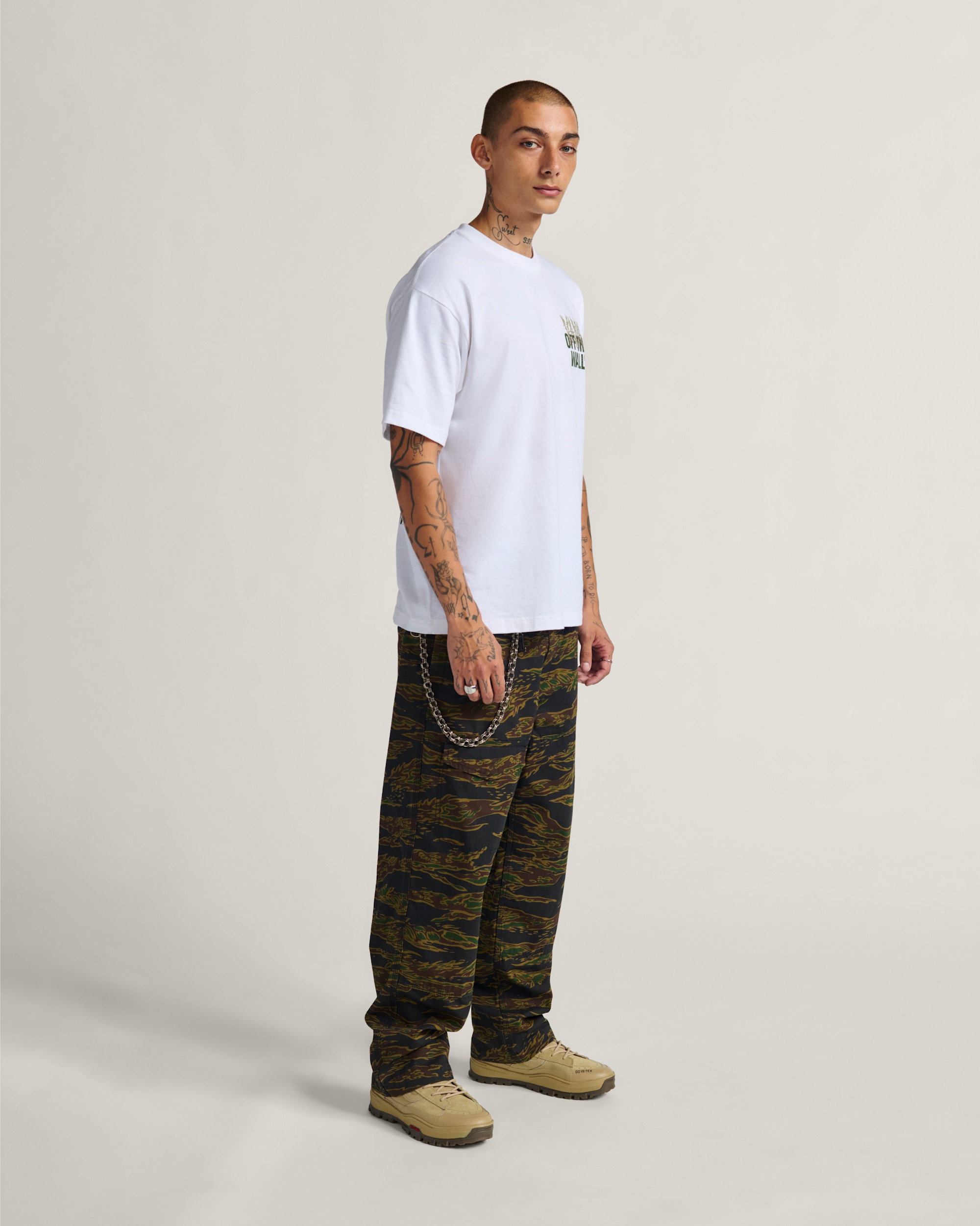 Skate Loose Cargo Pants by Atiba Jefferson VANS Atiba Camo Black ALT3