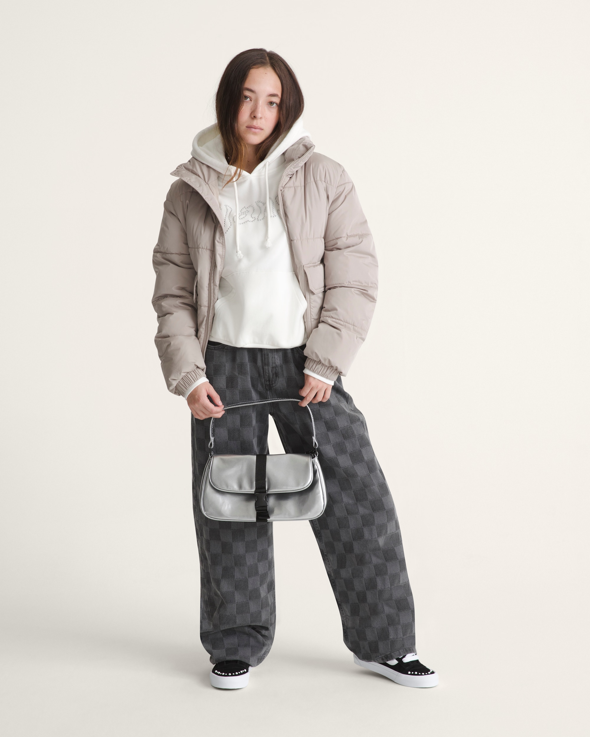 Pearls Logo Retro Pullover Sweatshirt VANS Marshmallow White ALT6