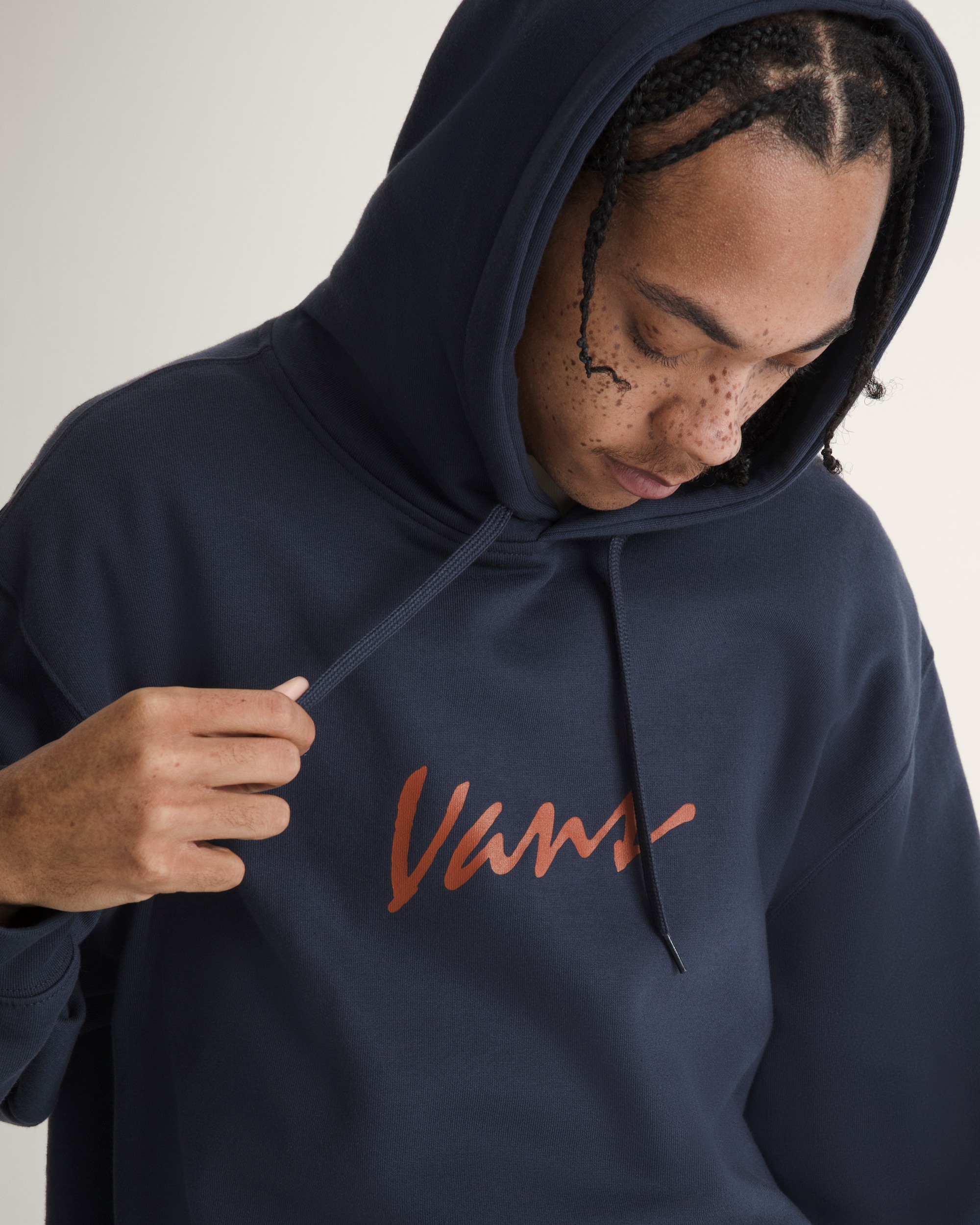 Scripted Vans Pullover Hoodie VANS Parisian Night Blue ALT5