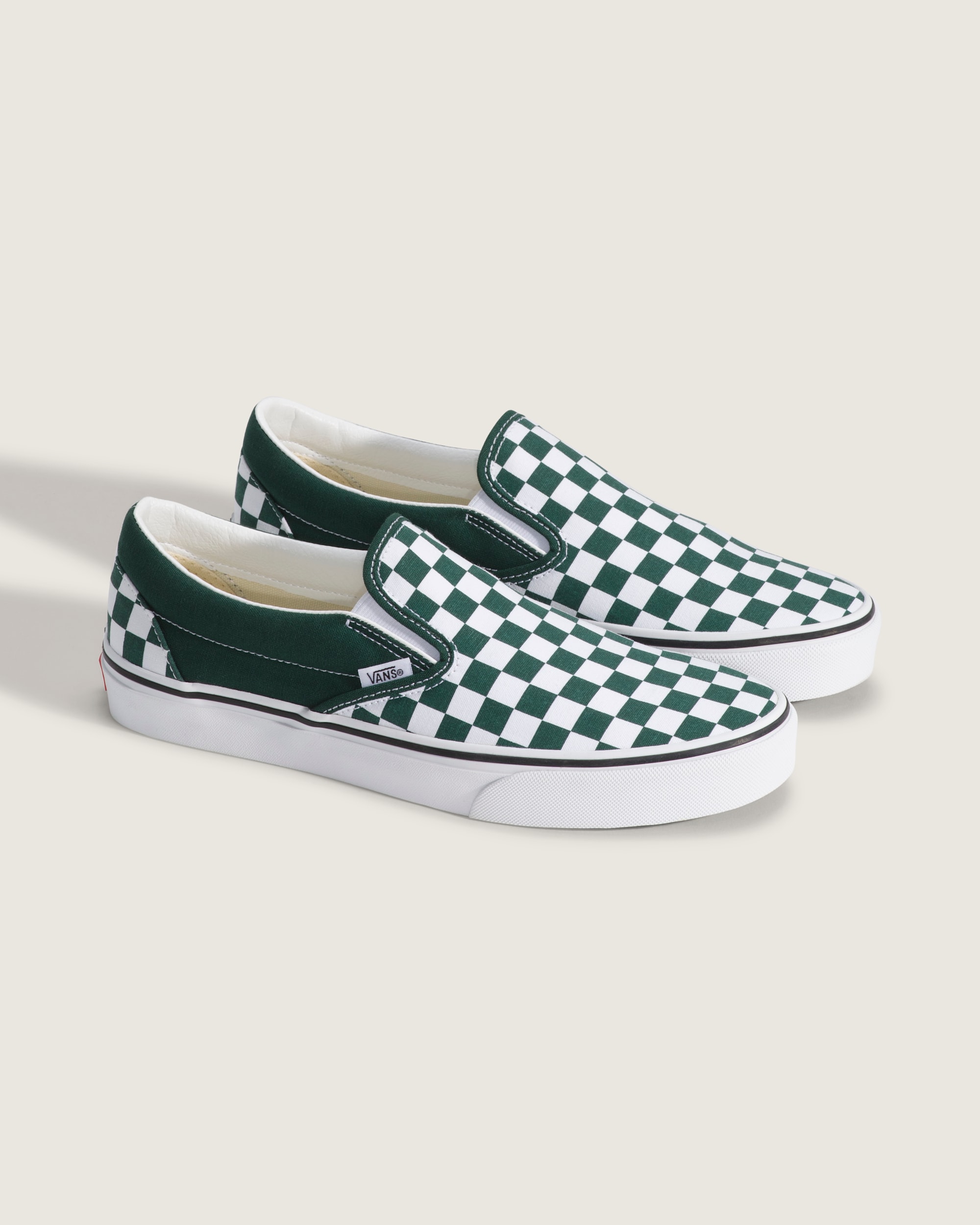 Classic Slip On Checkerboard Shoe VANS Emerald Green ALT1
