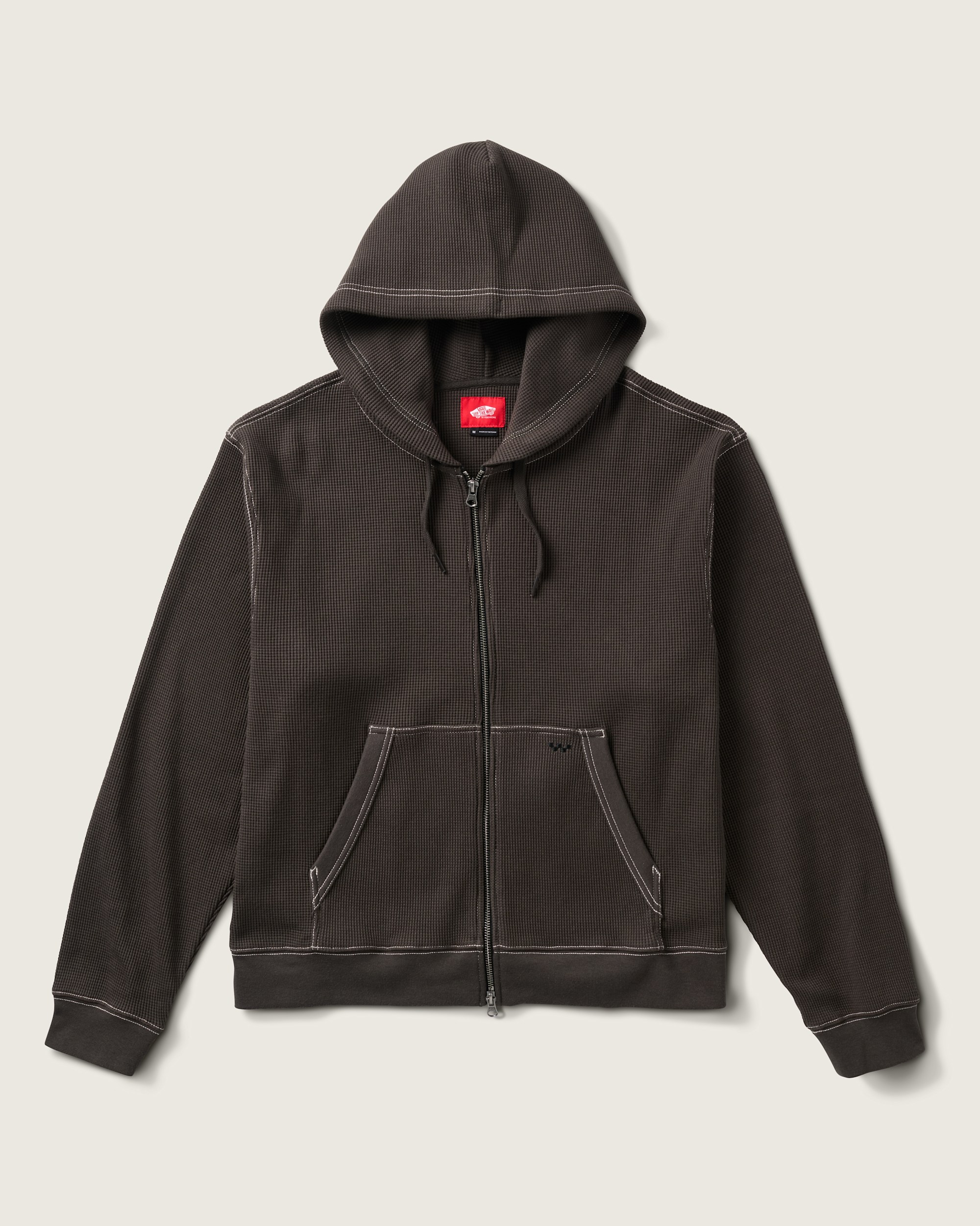 Skate Zip Thermal Hoodie in Faded Black | Vans