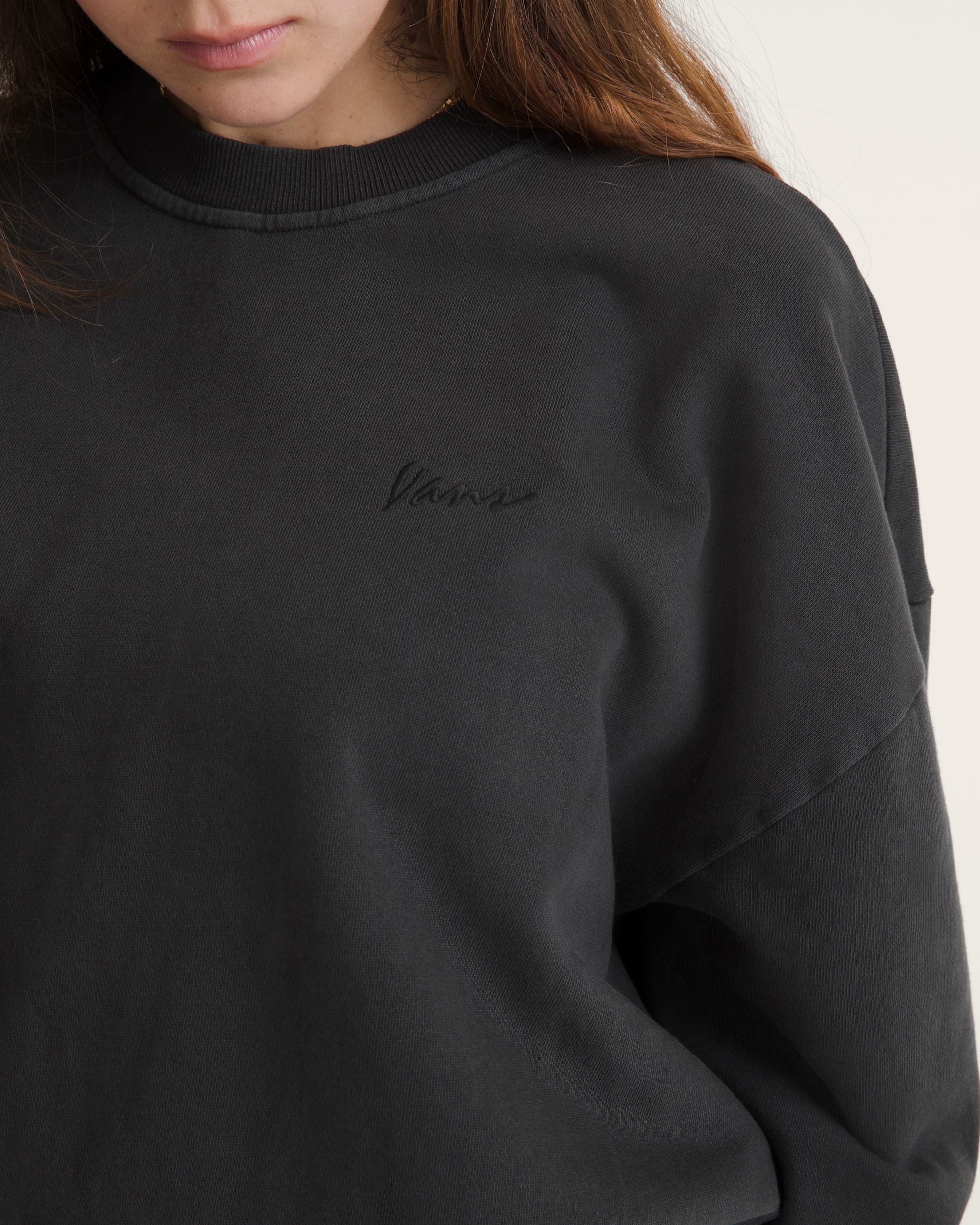 Retro Crew Sweatshirt VANS Black ALT2