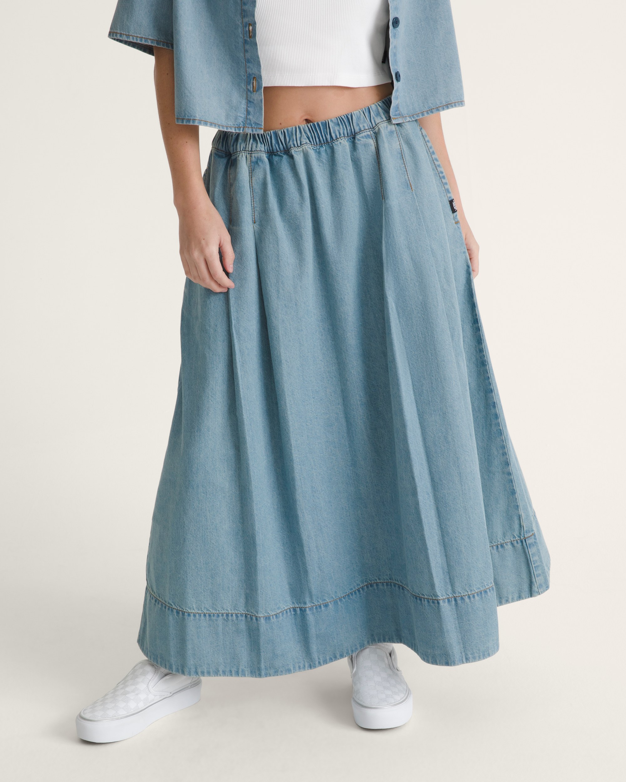 Francesca Full Skirt VANS True Navy Blue ALT1