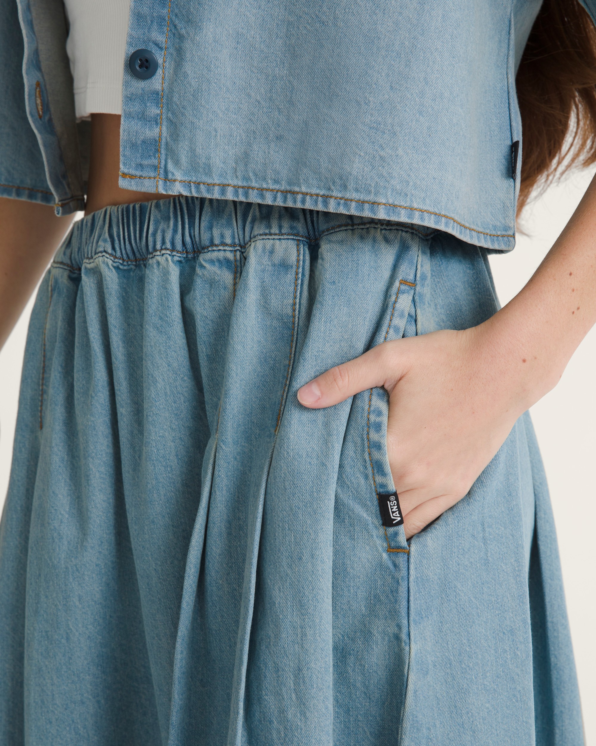 Francesca Full Skirt VANS True Navy Blue ALT3