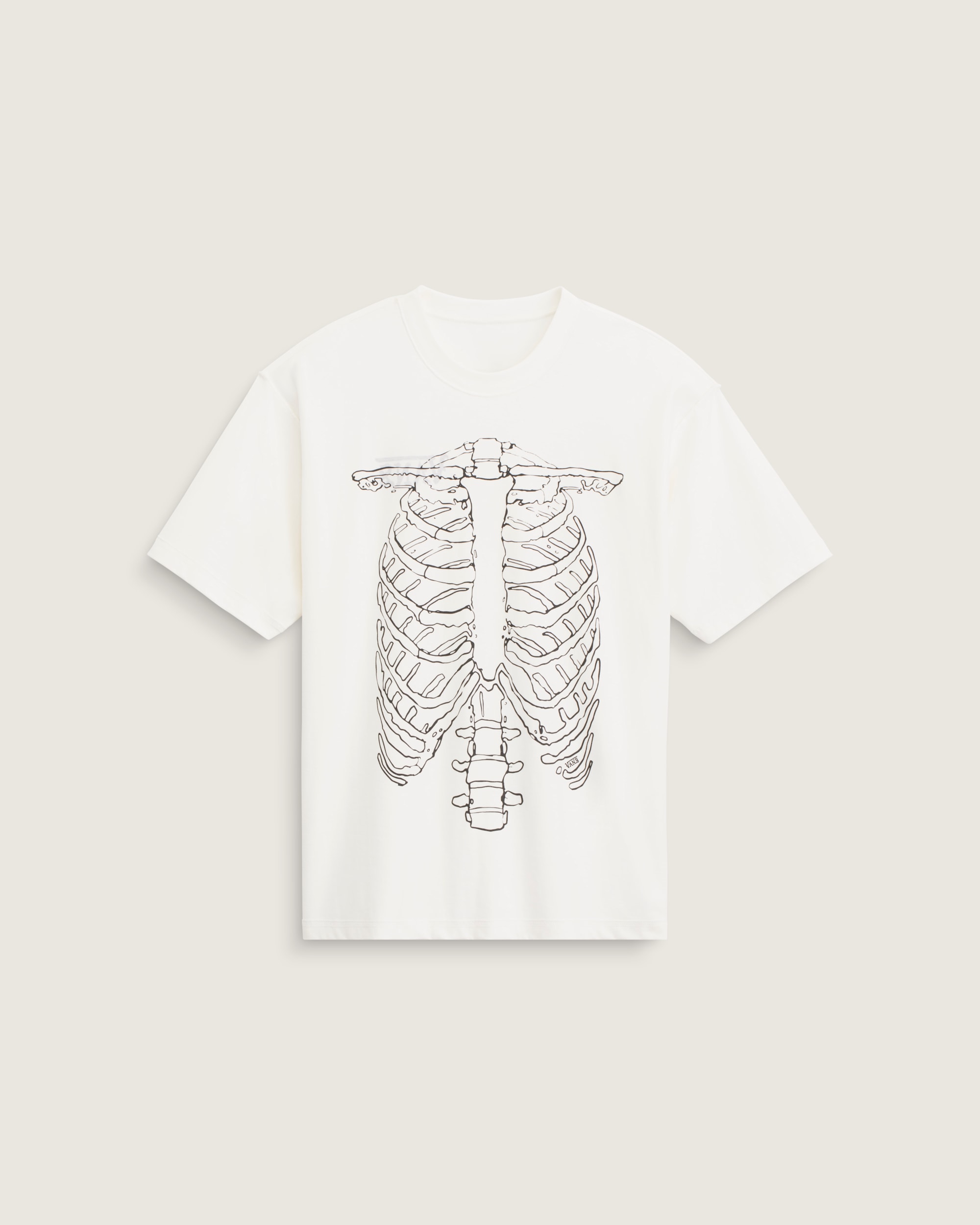 Ribcage Reversible TShirt VANS Egret White ALT1