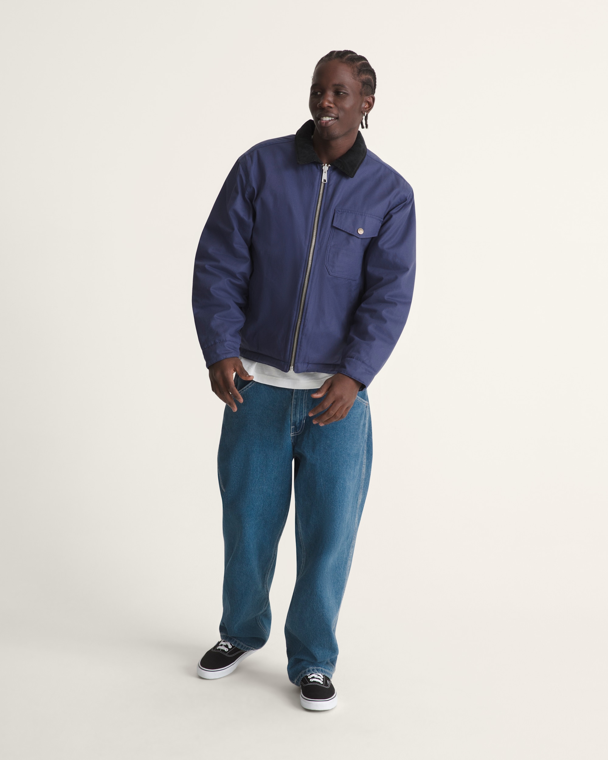 Skate Garage Reversible Jacket VANS Deep Twilight Blue ALT4