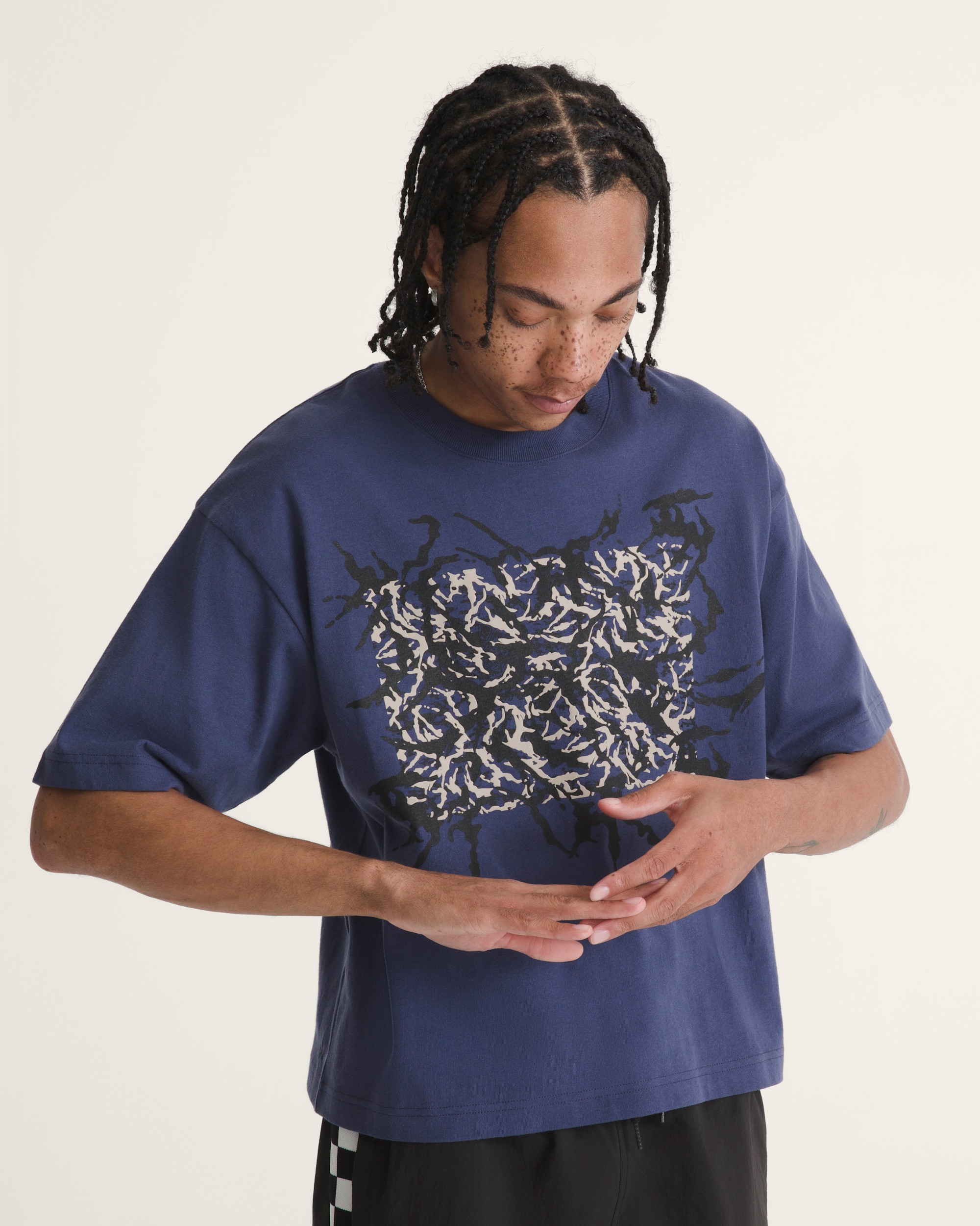 Skate Blurred TShirt VANS Deep Twilight Blue ALT2