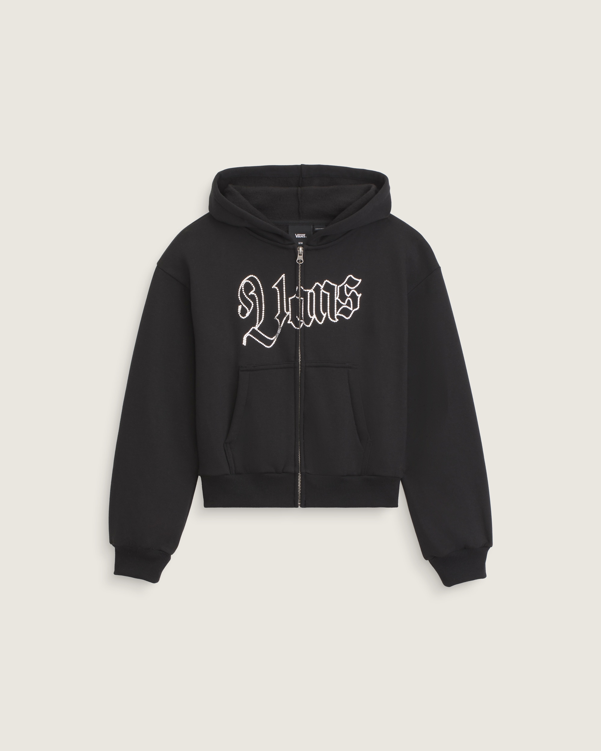 Kids Shining Zip Hoodie VANS Black HERO