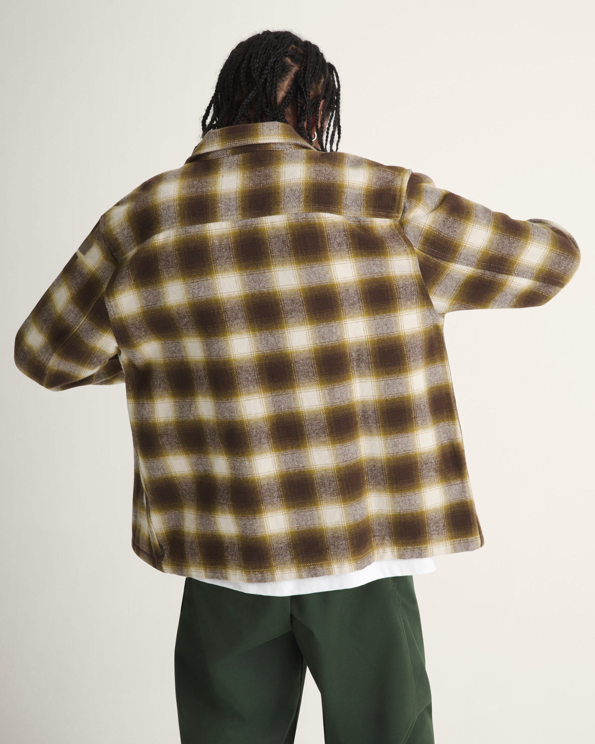 Crestmont Plaid Shacket VANS Brown  Yellow ALT3