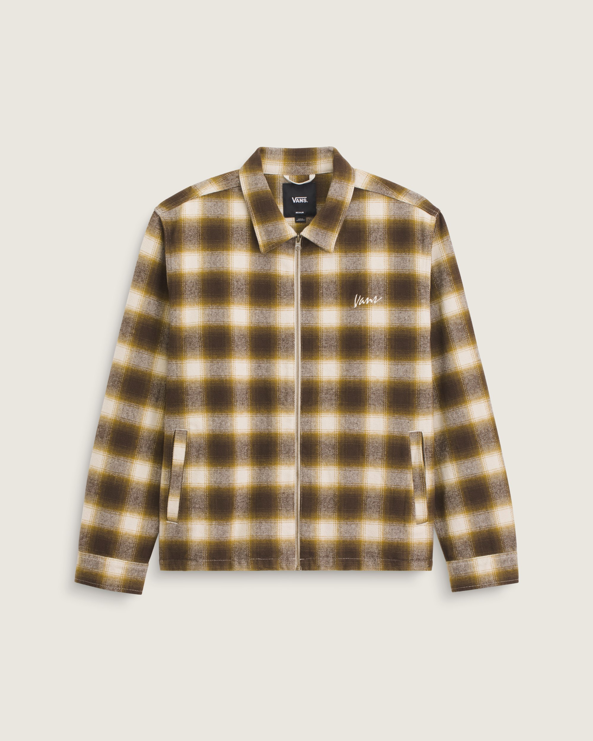 Crestmont Plaid Shacket VANS Brown  Yellow HERO