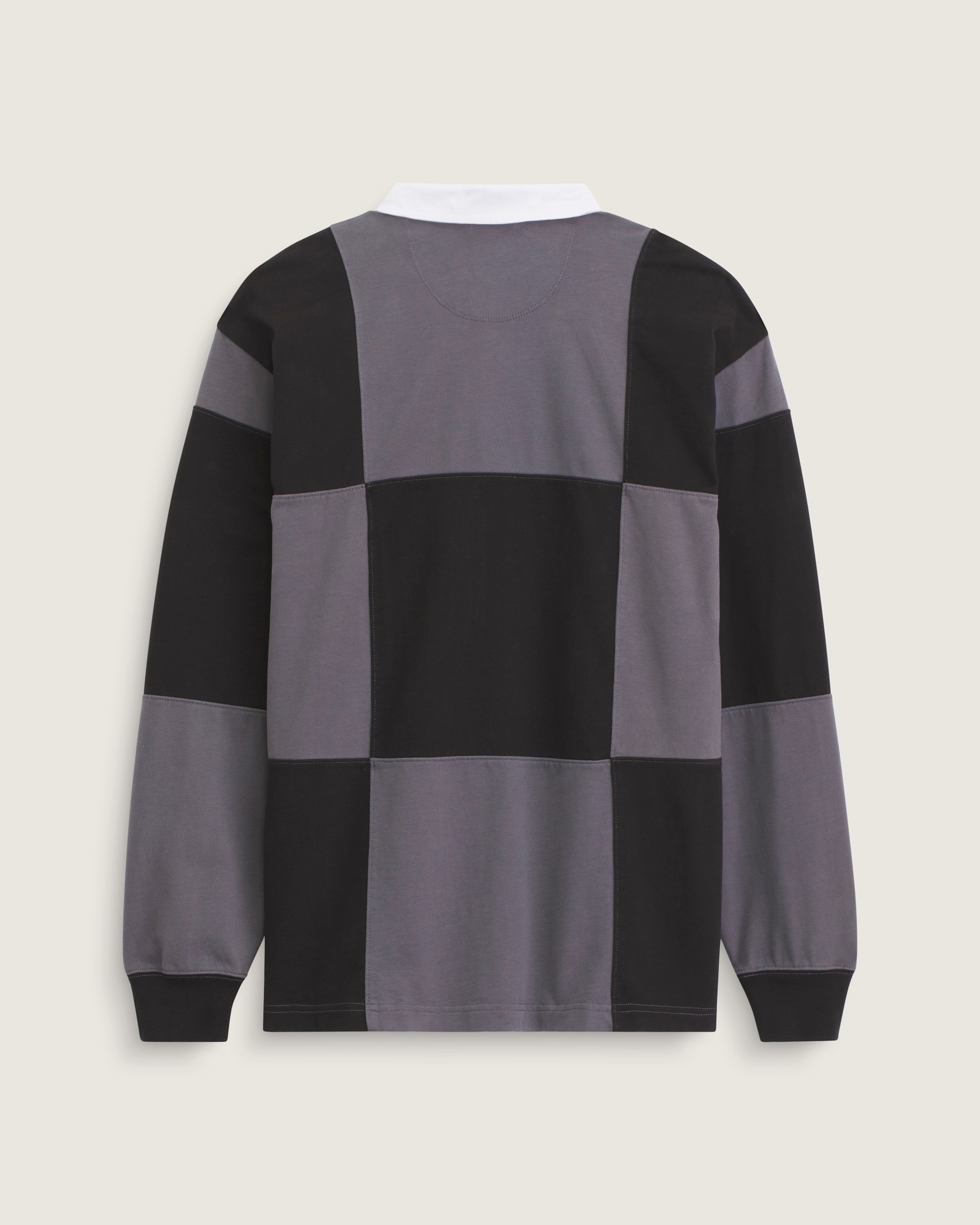 Grant Checkerboard Rugby Shirt VANS Black ALT1