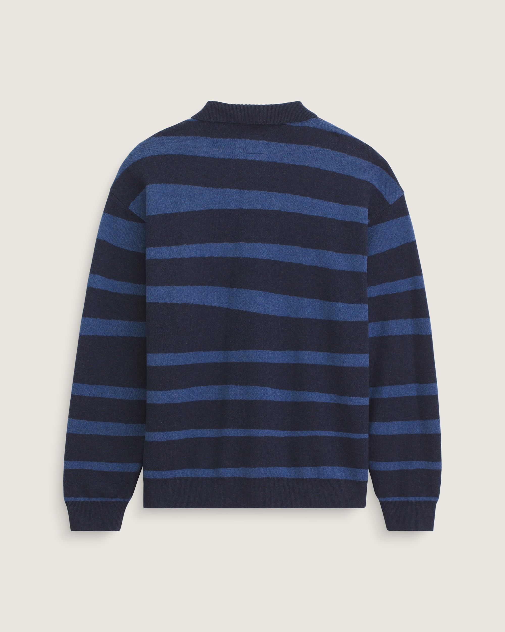 Davis Stripe Polo Sweater VANS Parisian Night Blue ALT1