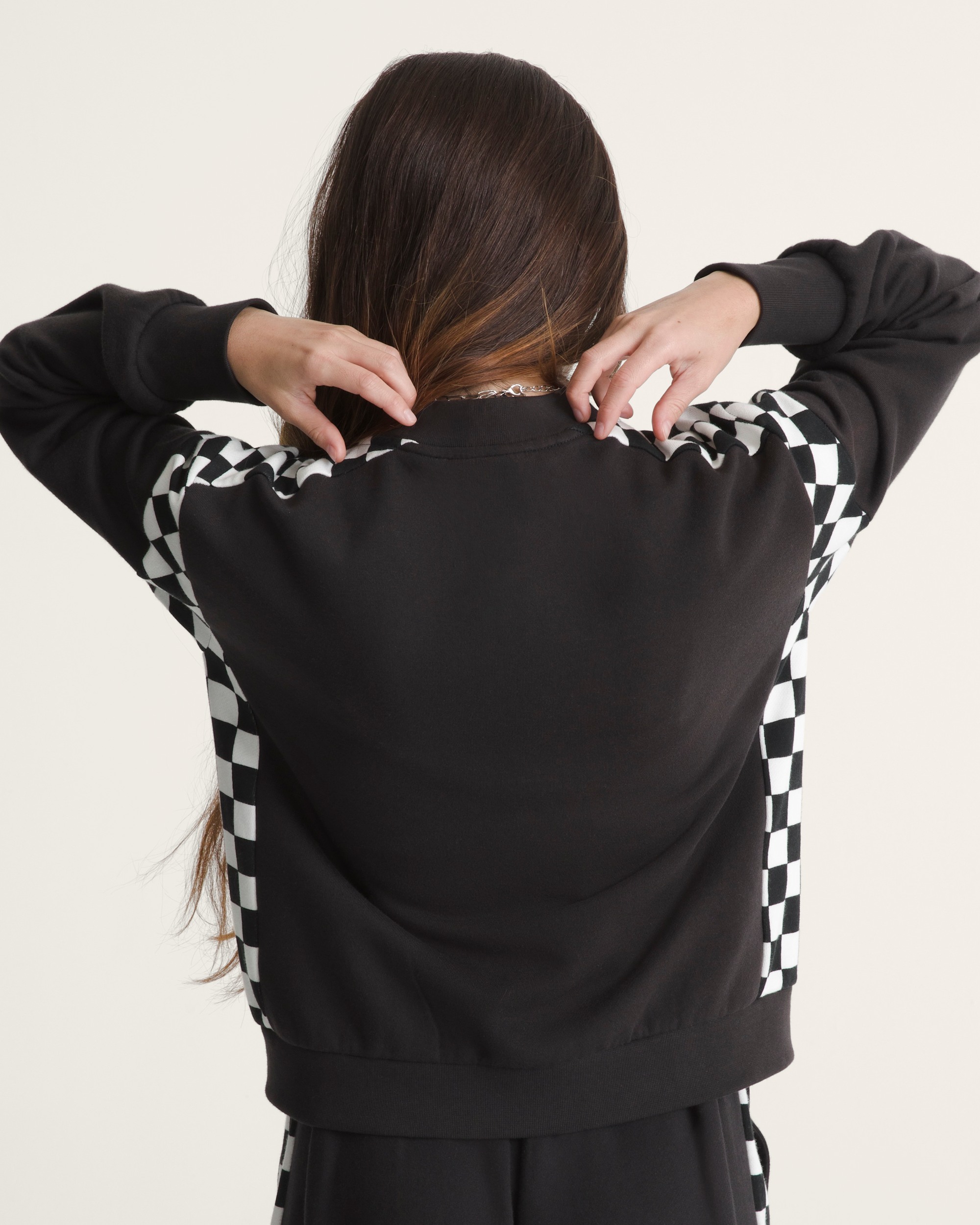 Rookie Track Zip Sweatshirt VANS Checkerboard Black ALT1