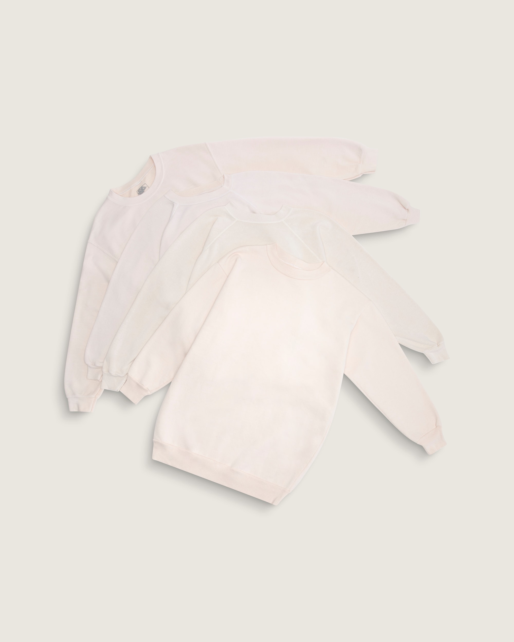 Waffle Shop Wave Blend Crewneck Sweatshirt VANS Marshmallow White ALT2