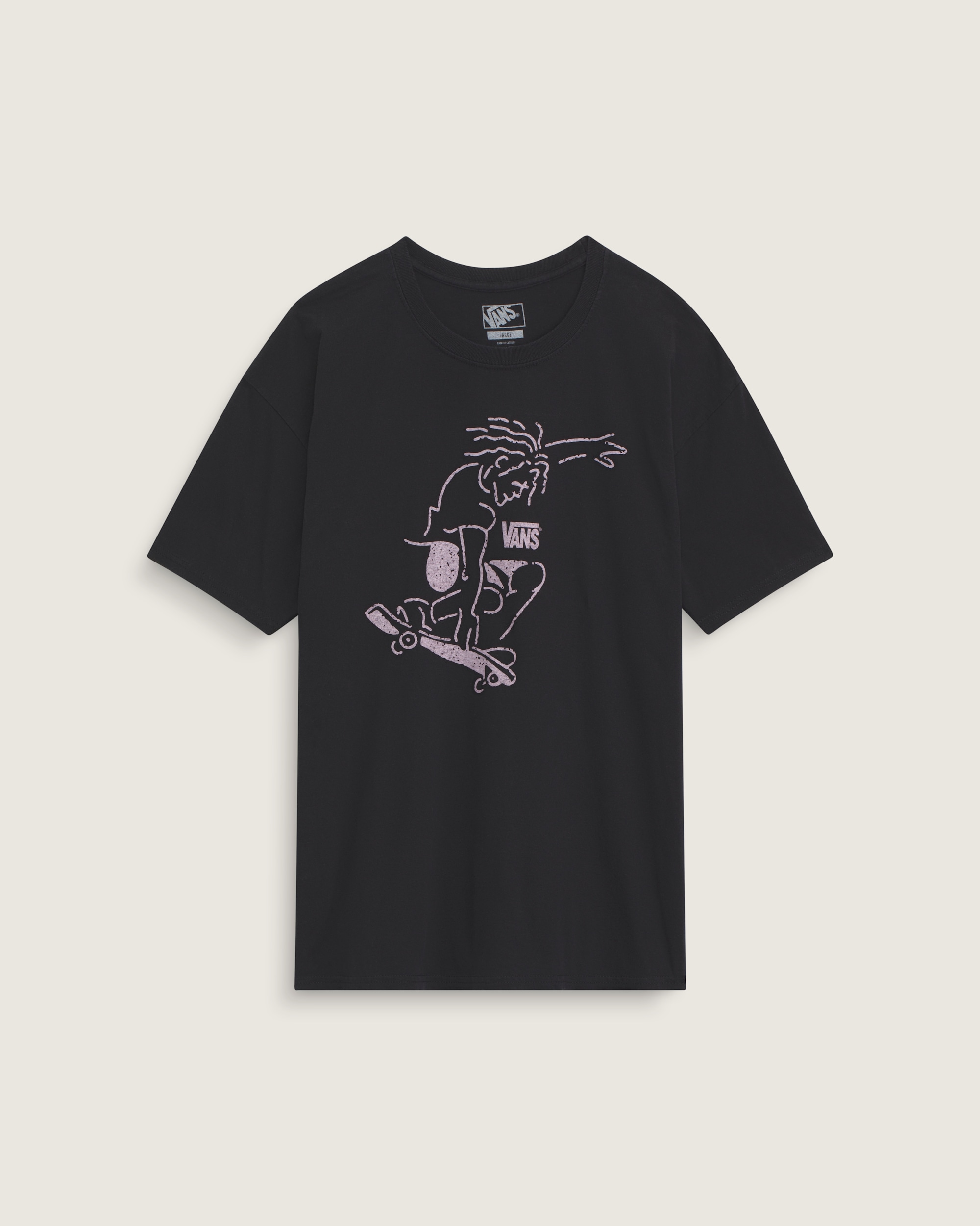 Waffle Shop Skate Crest TShirt VANS Black HERO