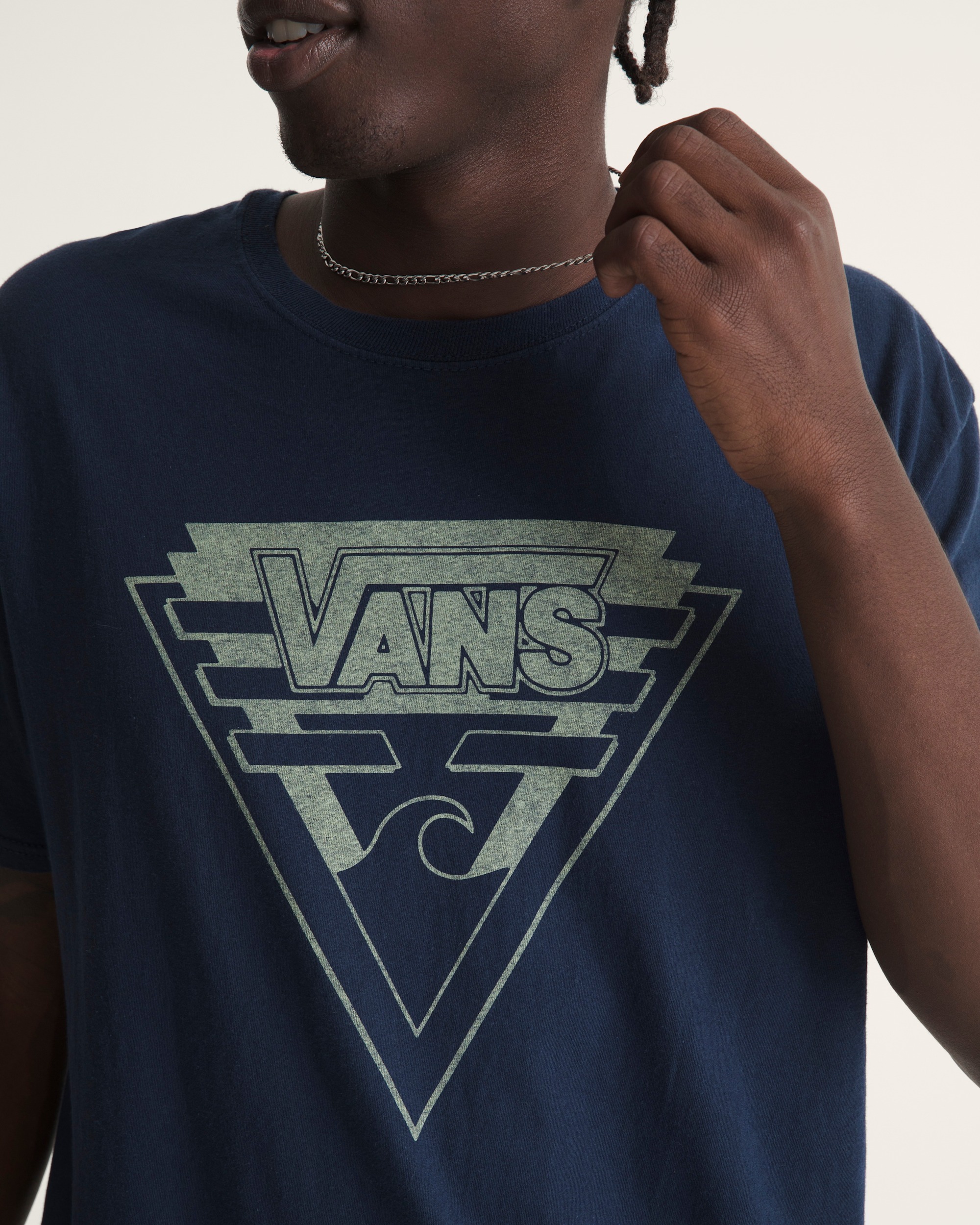 Waffle Shop Wave Blend TShirt VANS Navy Blue ALT6