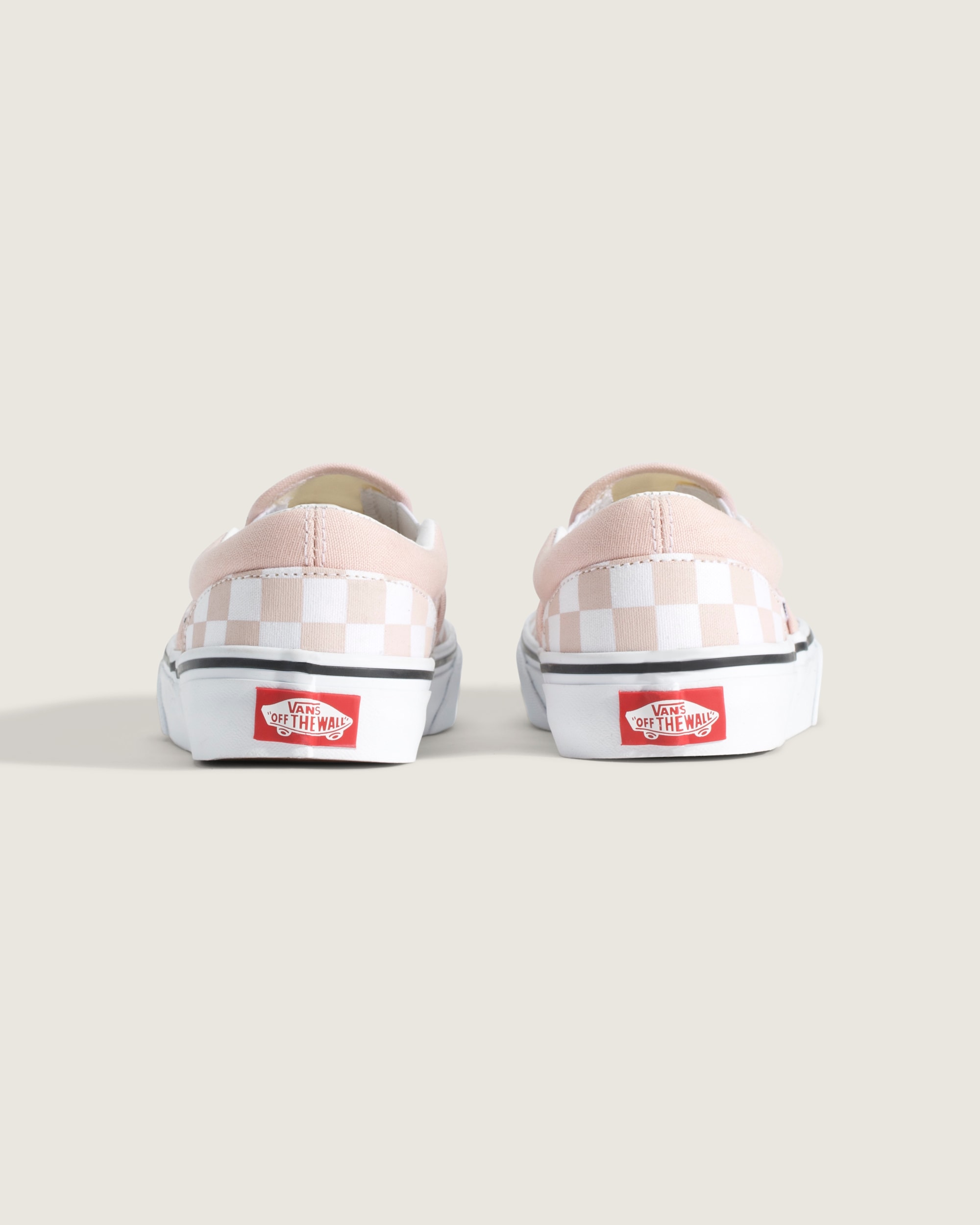 Big Kids Classic SlipOn Checkerboard Shoe VANS Checkerboard Sepia Rose ALT3