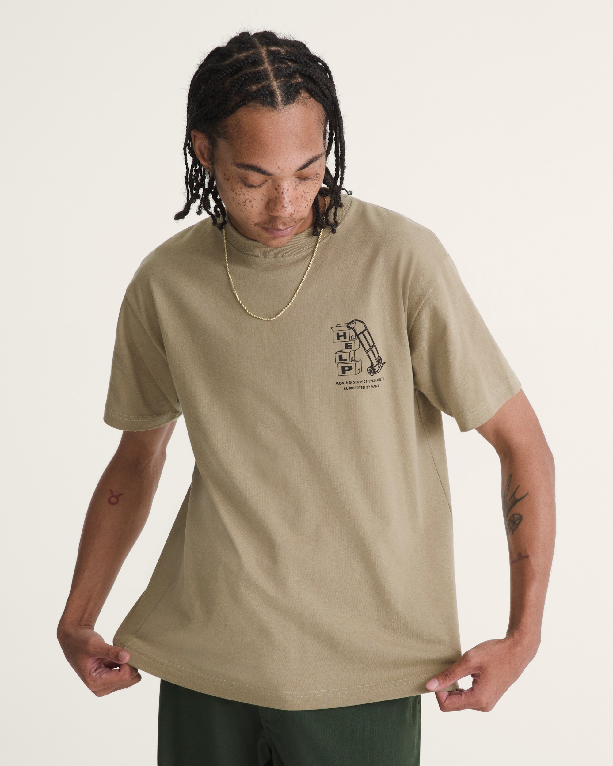 Moving Co TShirt VANS Bay Leaf Brown ALT2