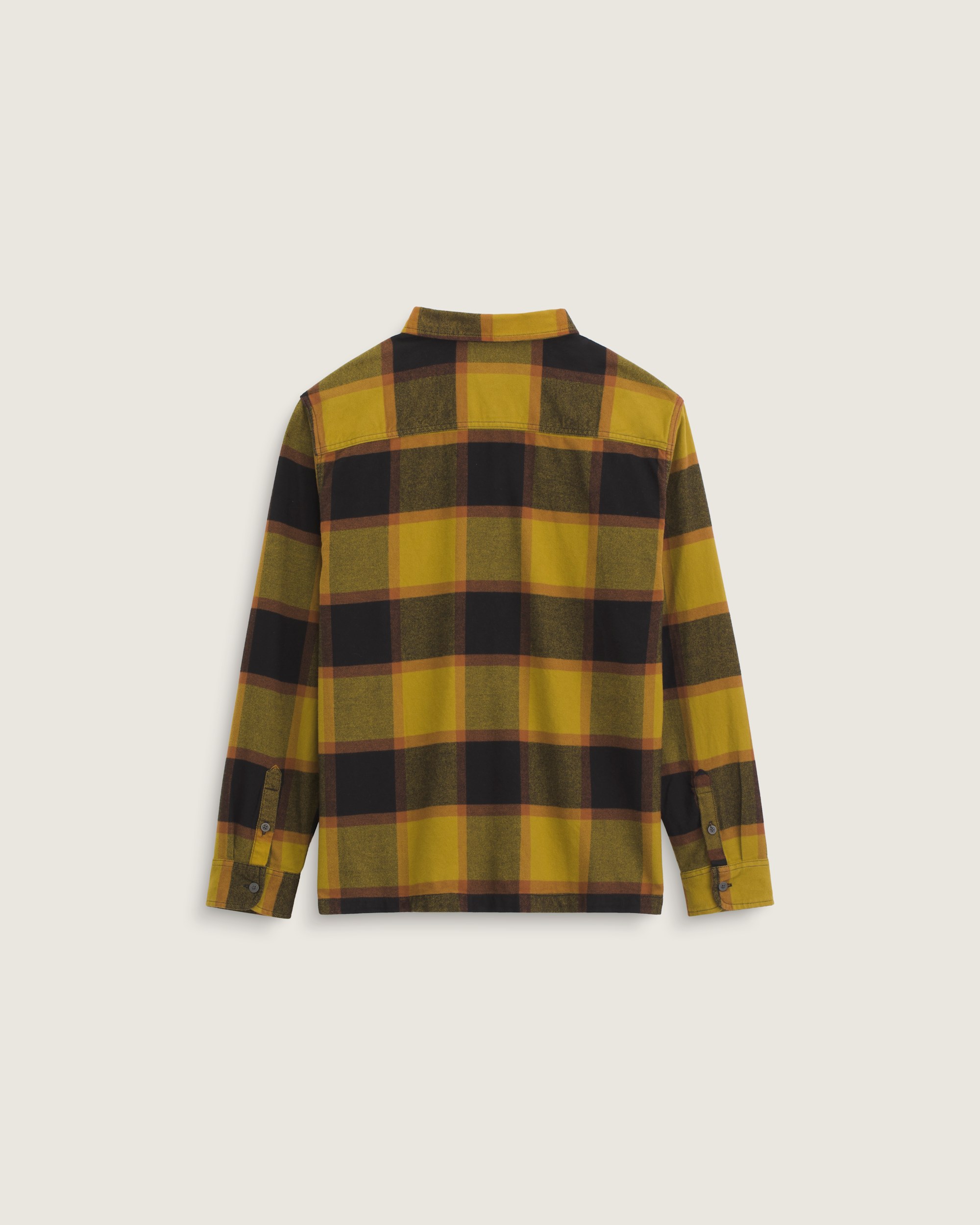 Larkspur Plaid Flannel Shirt in Burnt Gold Yellow / Black | Vans