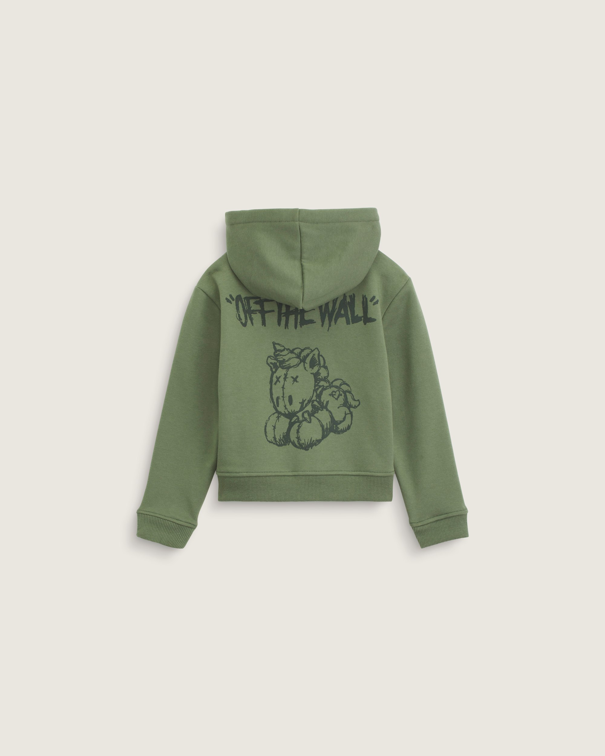 Little Kids Unicorn Zip Hoodie VANS Pine Forest Green HERO
