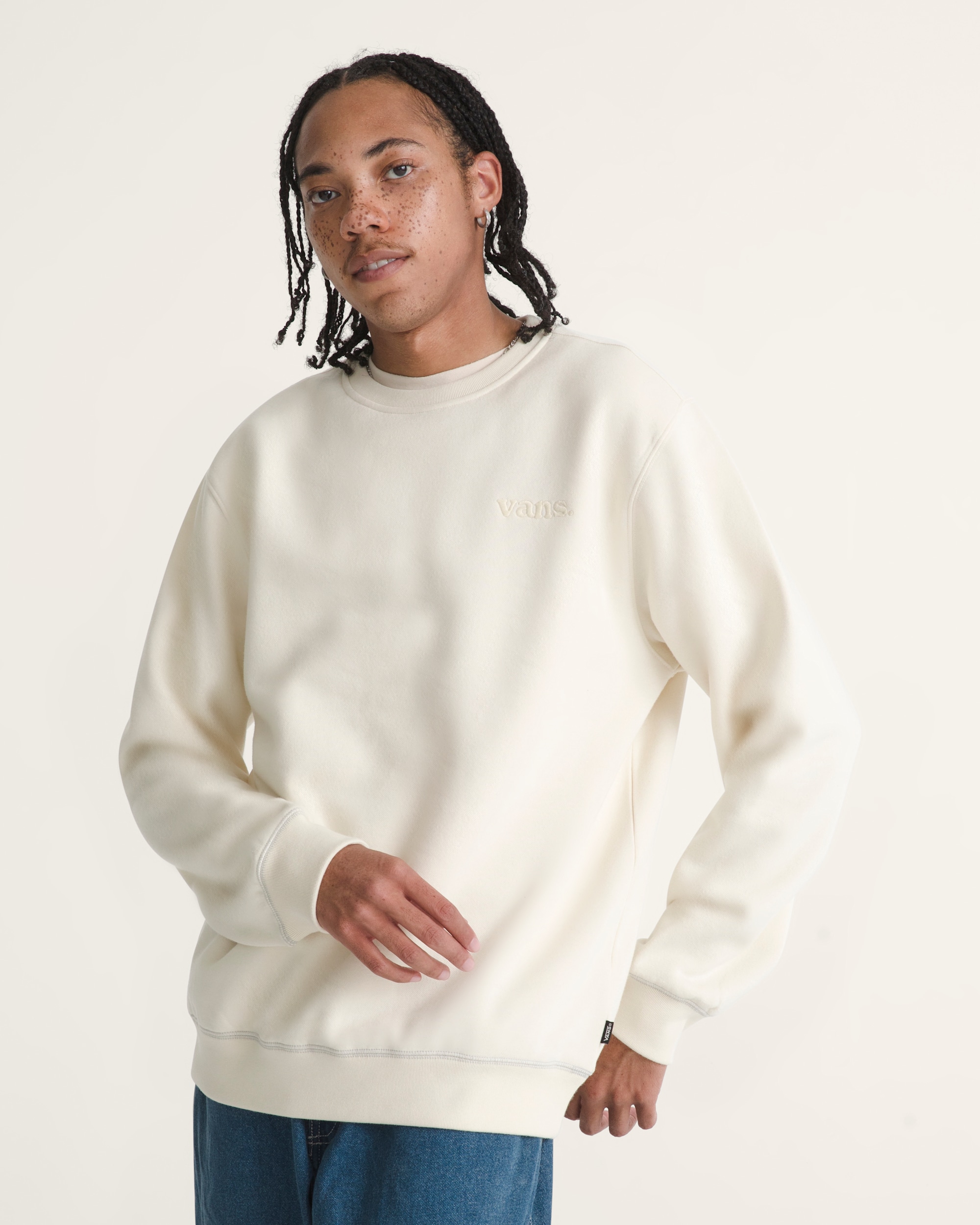 Vans 66 Crew Sweatshirt VANS Turtledove White HERO