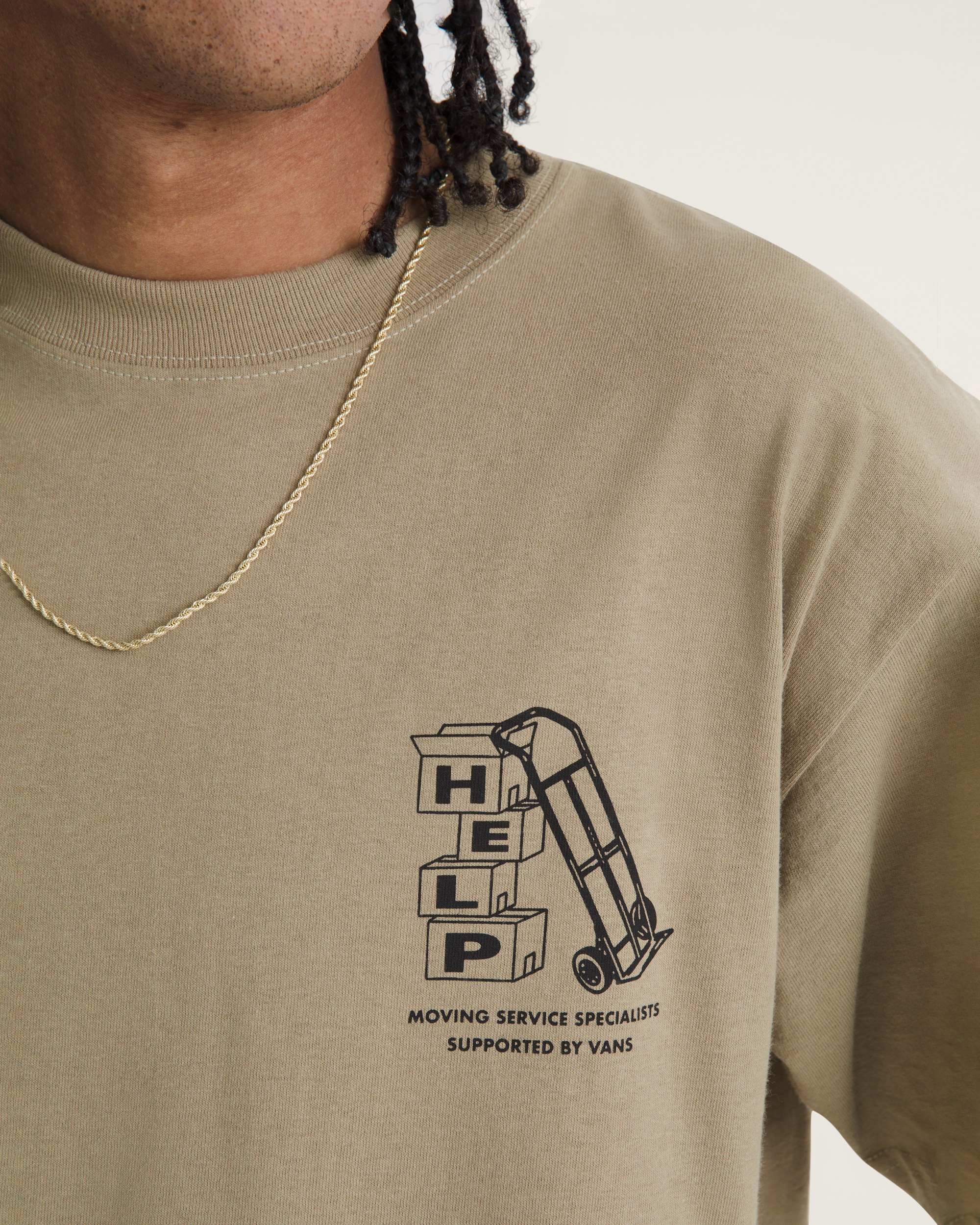 Moving Co TShirt VANS Bay Leaf Brown ALT4