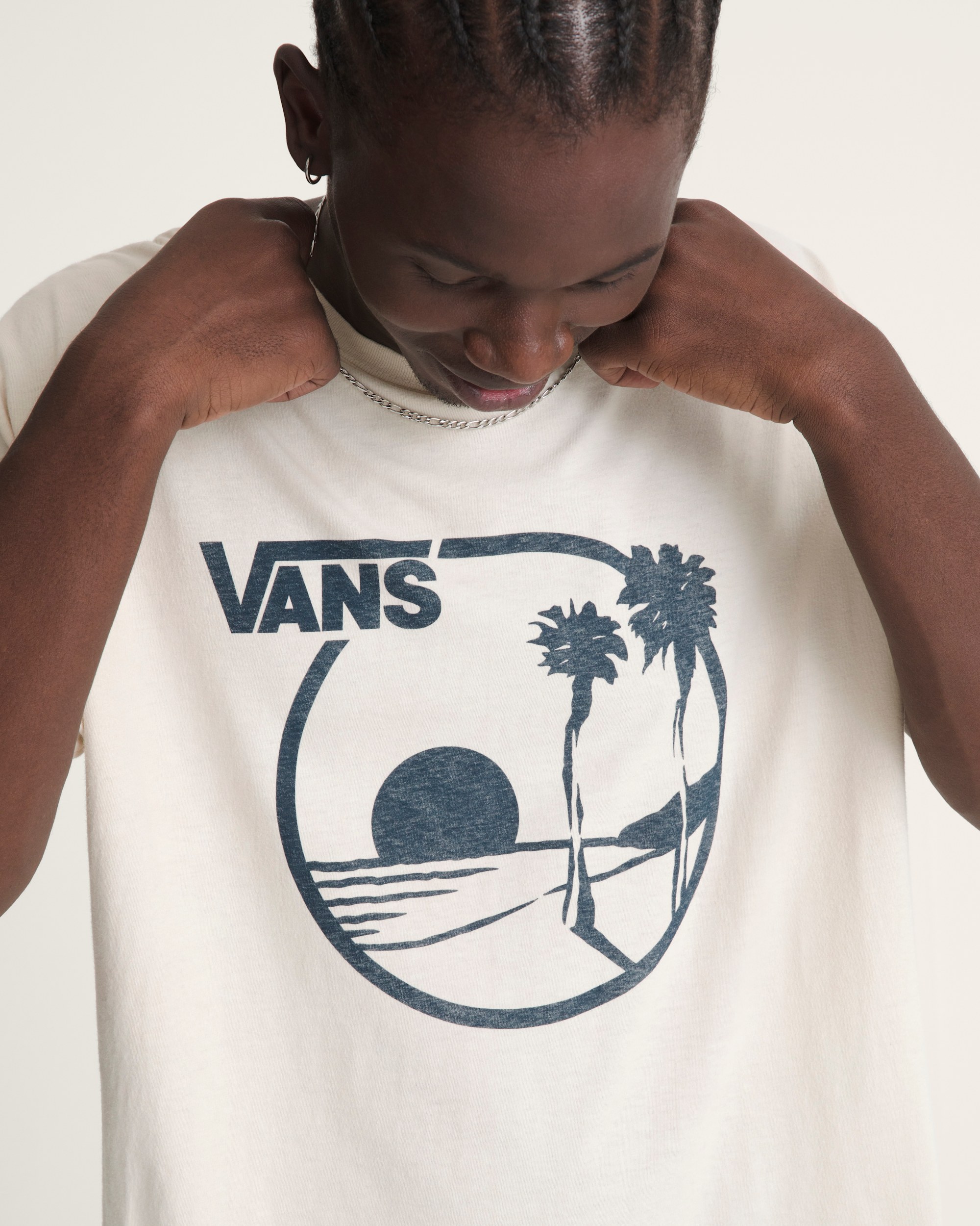 Waffle Shop Sun Vans Style TShirt VANS Marshmallow ALT6