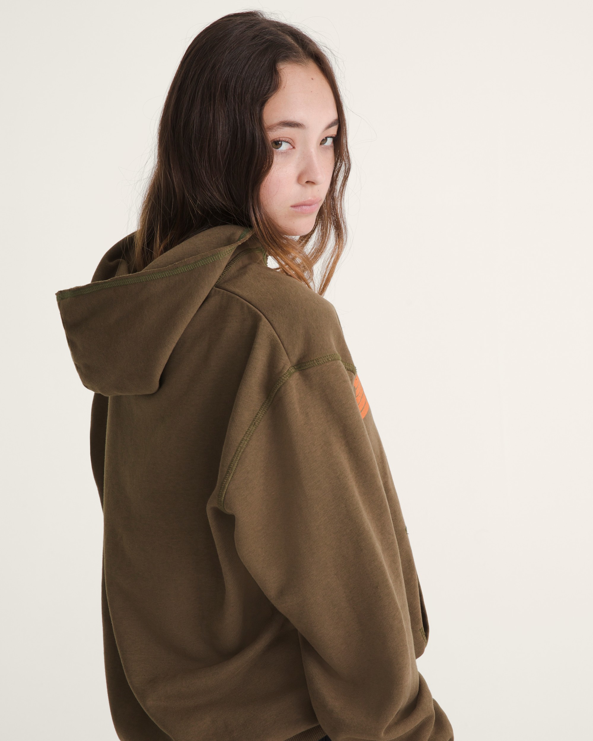 Waffle Shop Serio Vans Style Pullover Hoodie VANS Brown ALT3