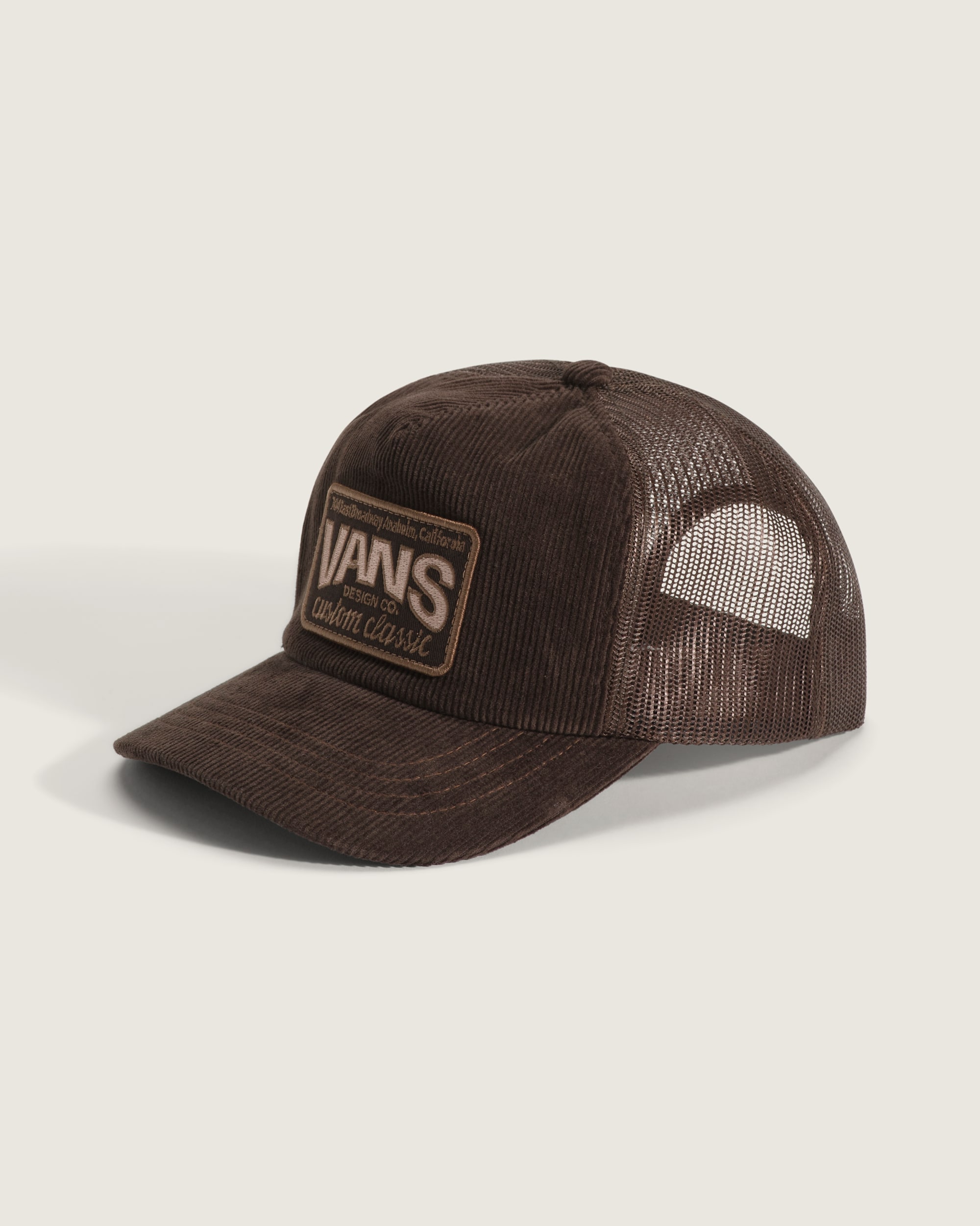Yardwork Curve Bill Trucker Hat VANS Demitasse Brown HERO