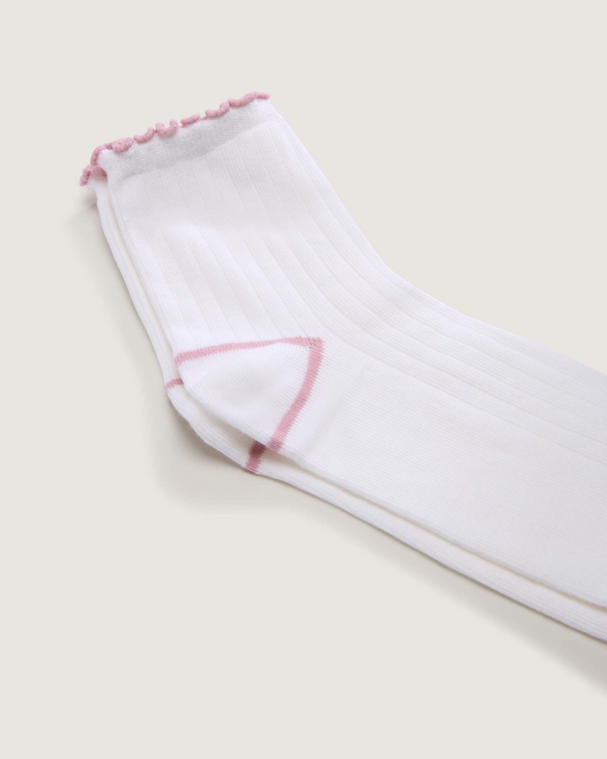 Lettuce Have It Half Crew Socks VANS White  Pink ALT2