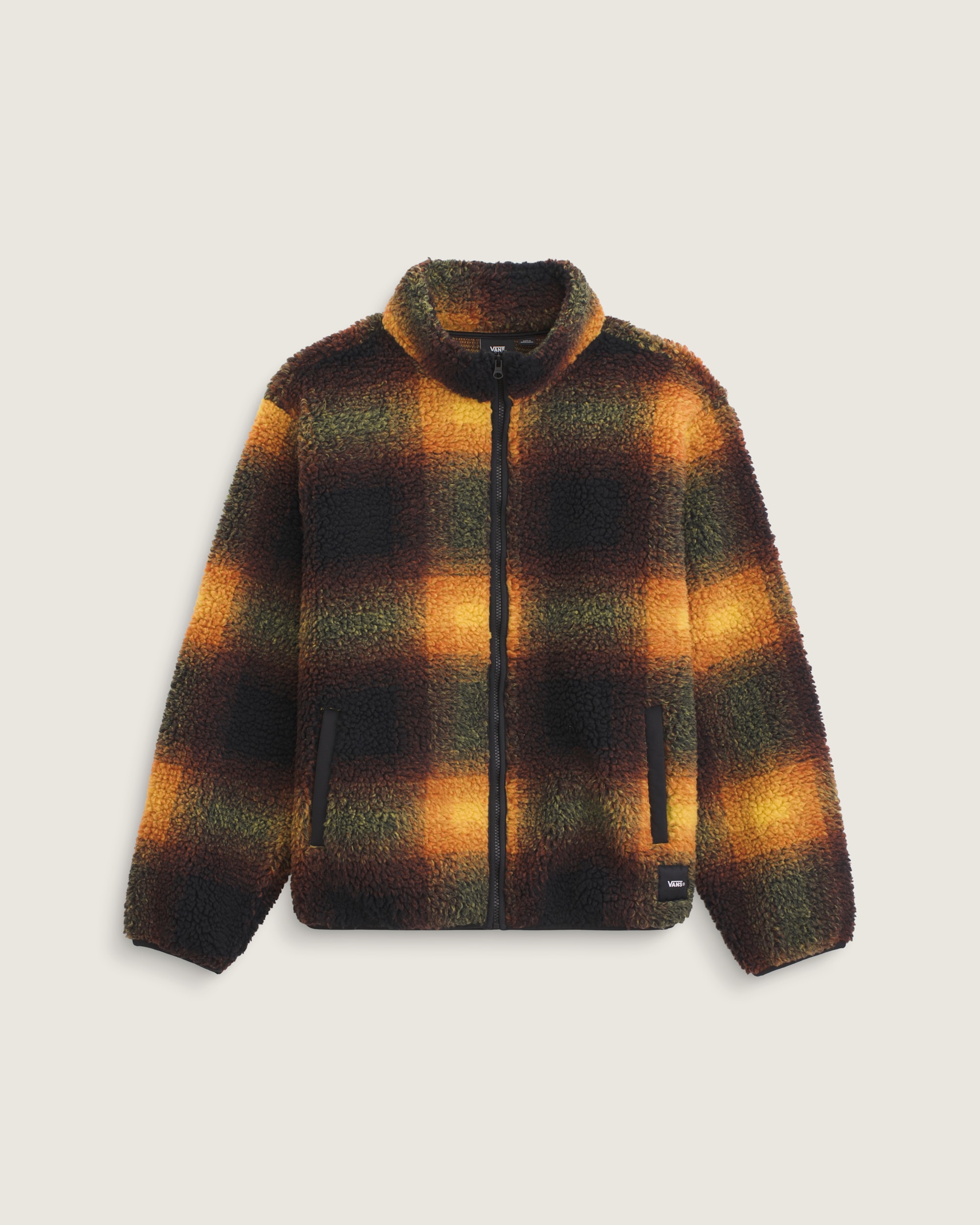 Heights High Pile Jacket VANS Green  Mustard Yellow HERO