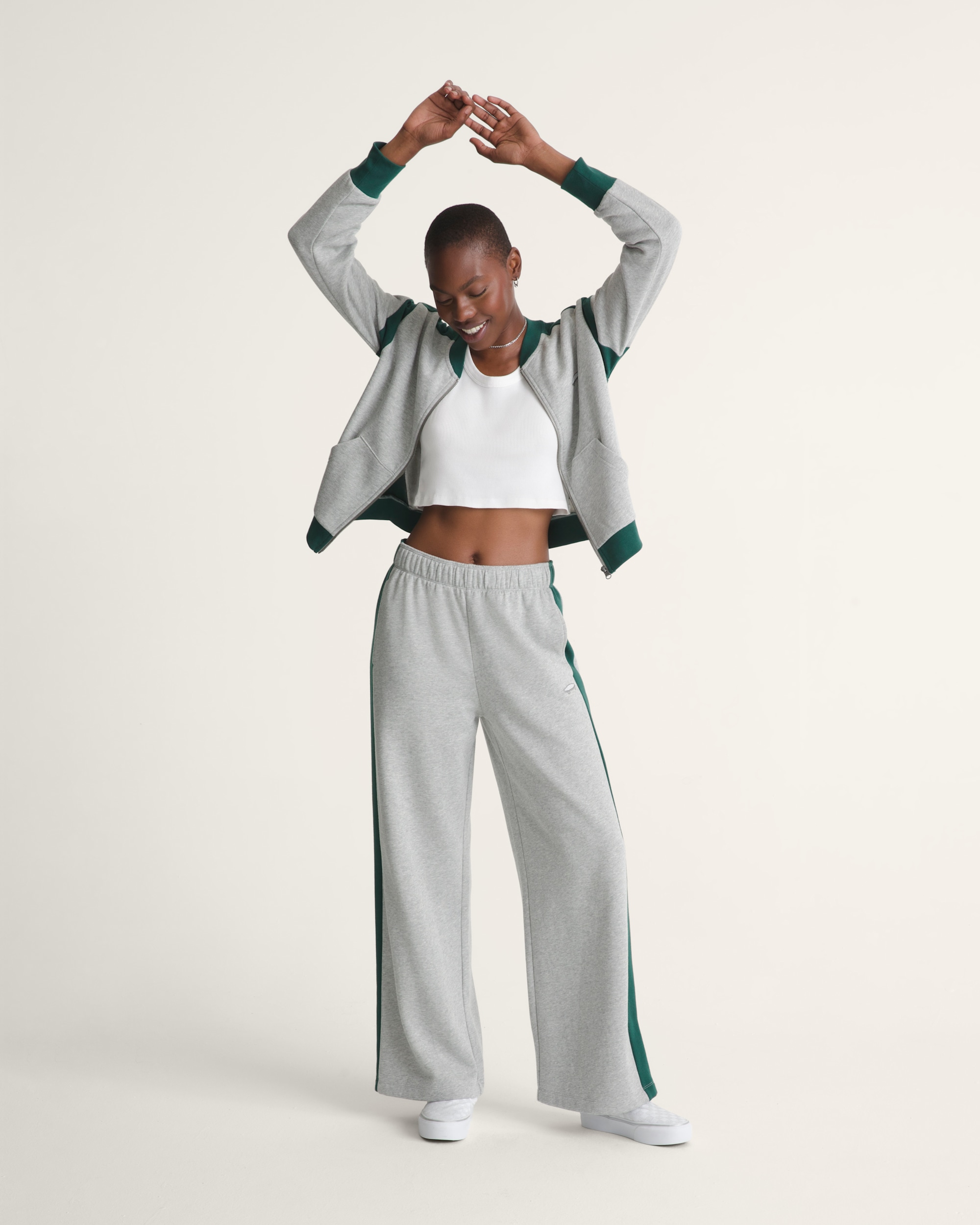 Rookie Track Sweatpants VANS Grey  Emerald Green ALT1