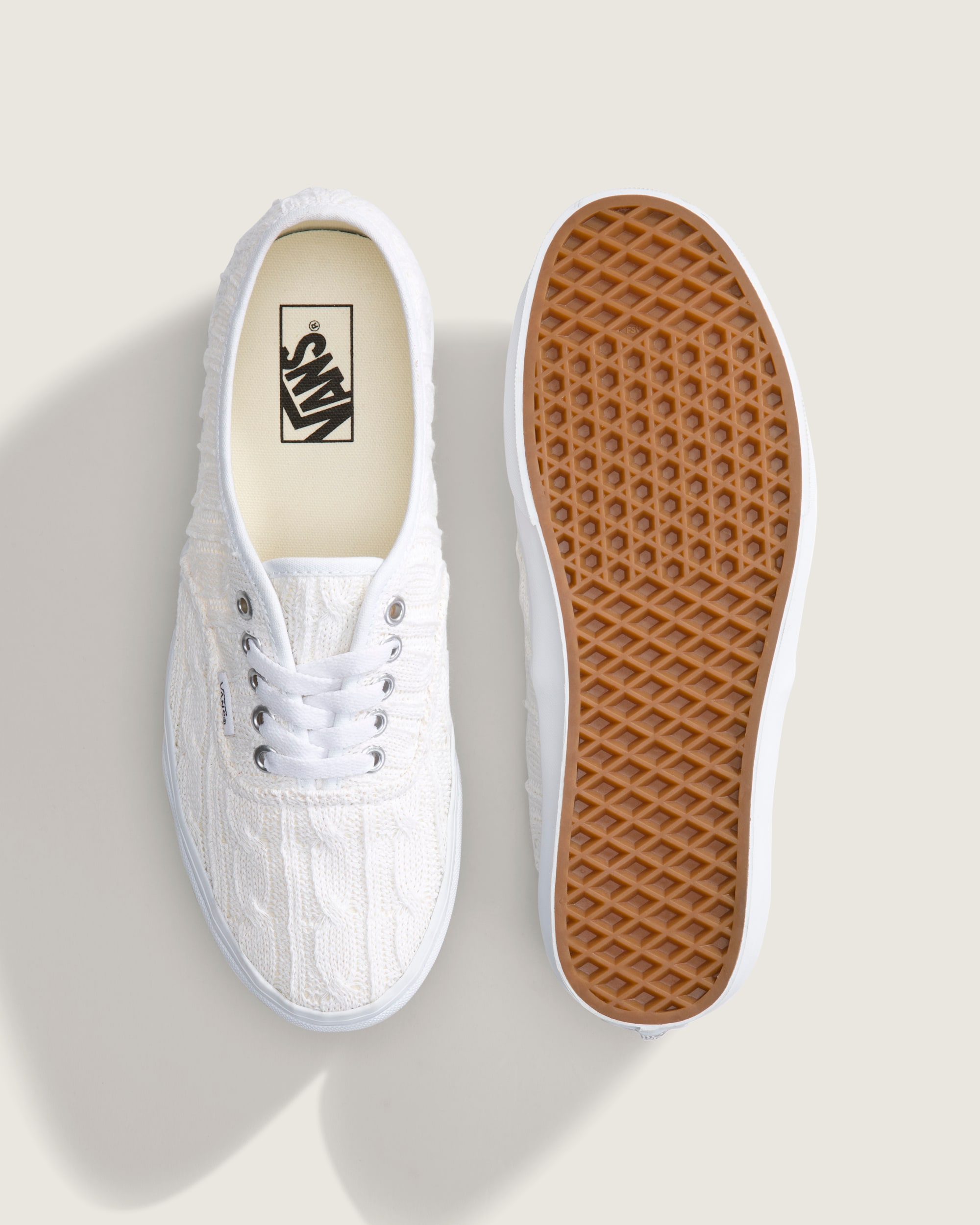 Authentic Knit Shoe VANS True White ALT2