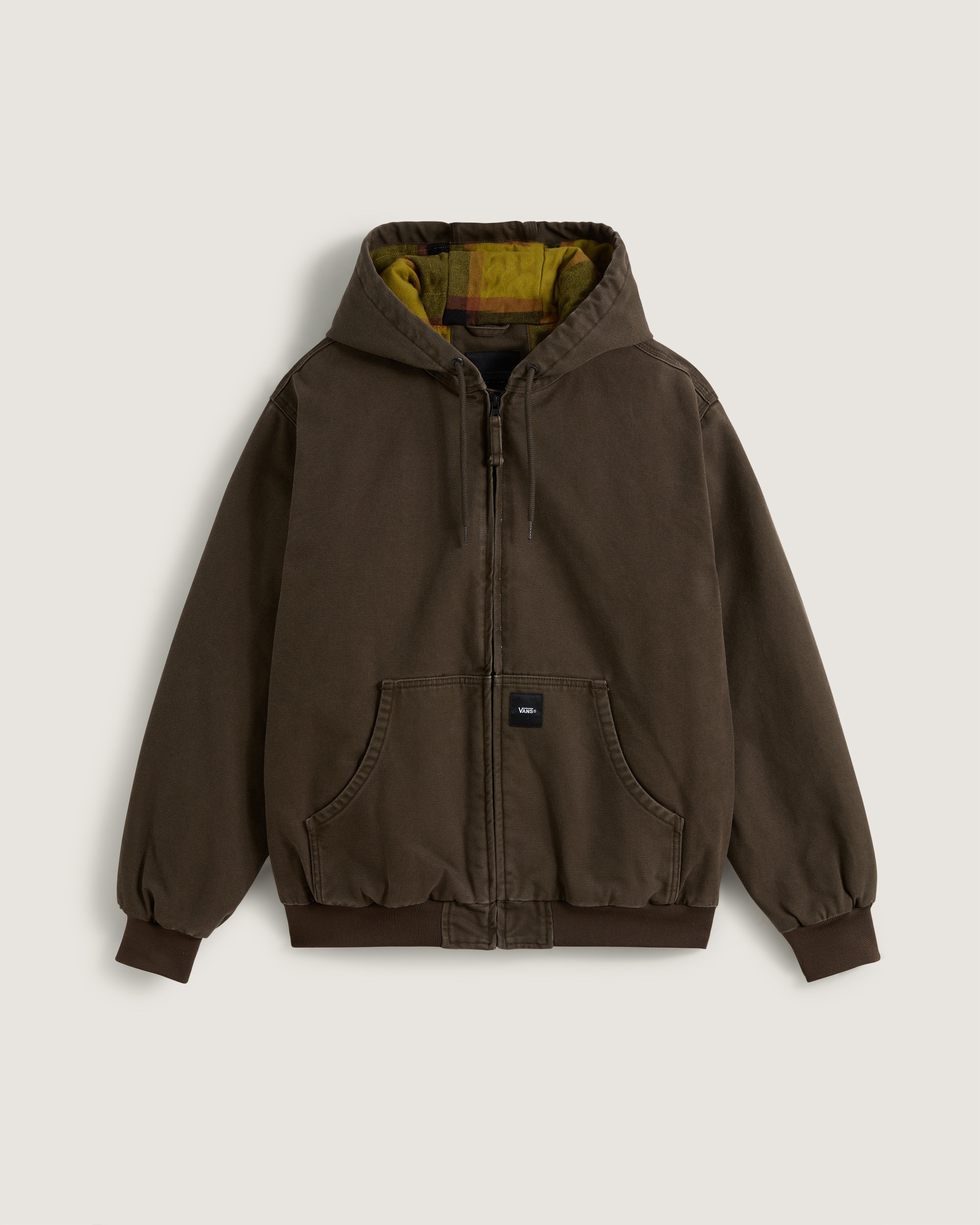Workwear Canvas Full Zip Jacket VANS Coal Brown HERO